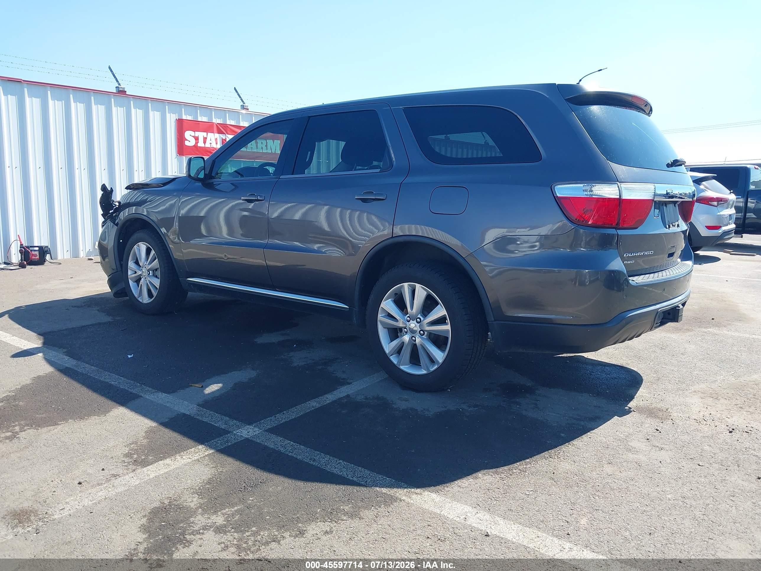 2013 Dodge Durango Sxt Gray vin: 1C4RDJAG3DC686942