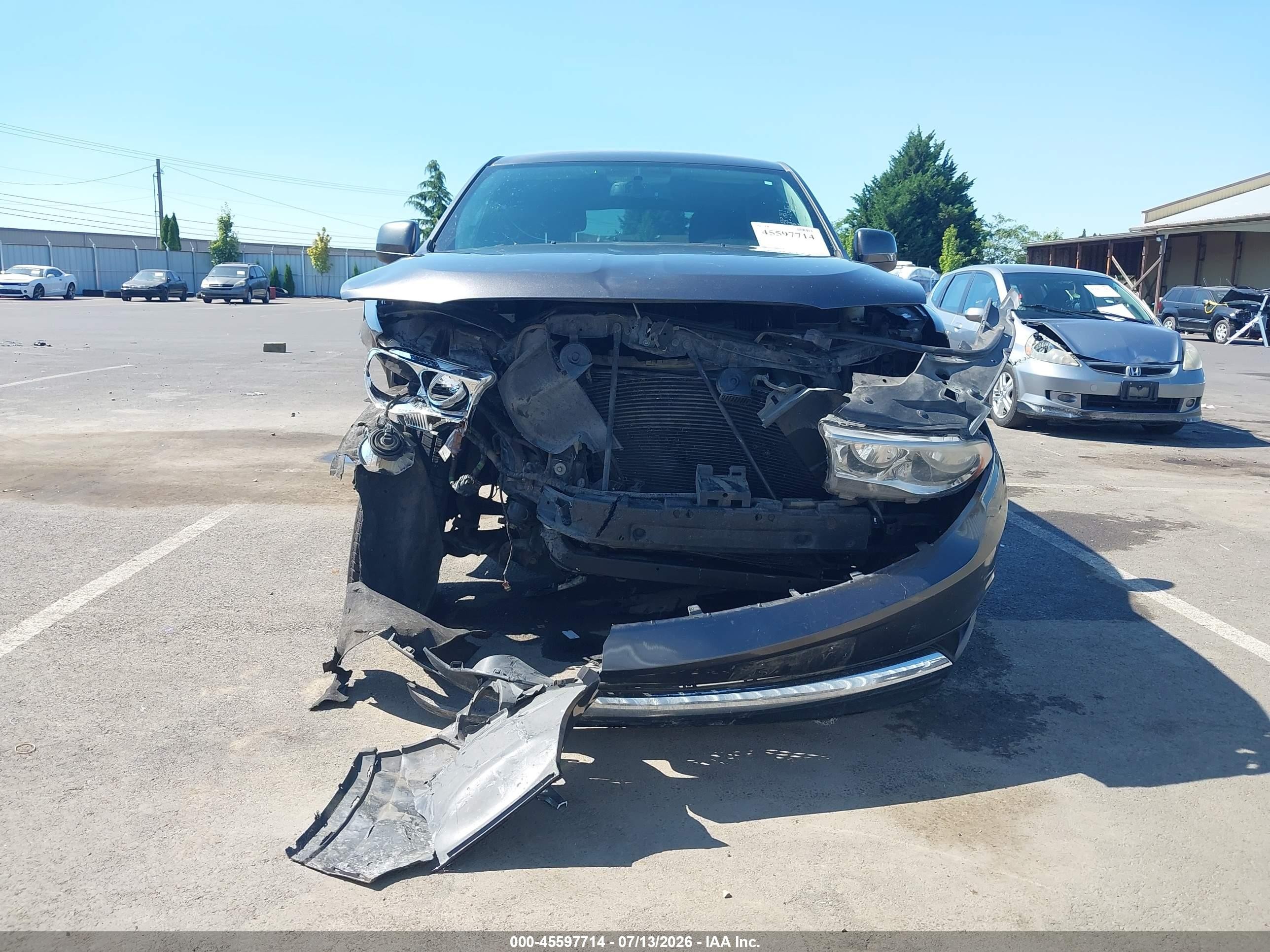 2013 Dodge Durango Sxt Gray vin: 1C4RDJAG3DC686942