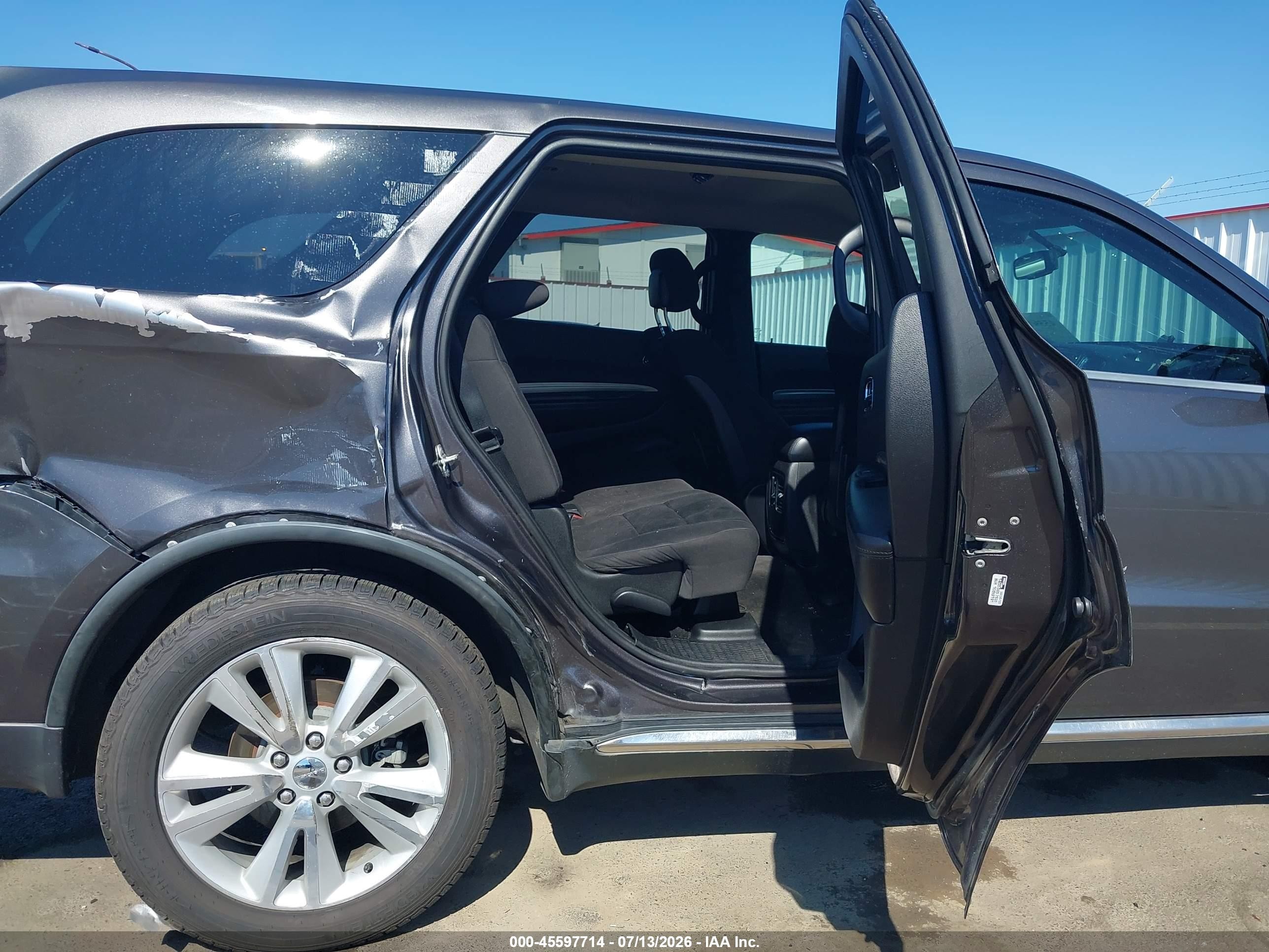 2013 Dodge Durango Sxt Gray vin: 1C4RDJAG3DC686942