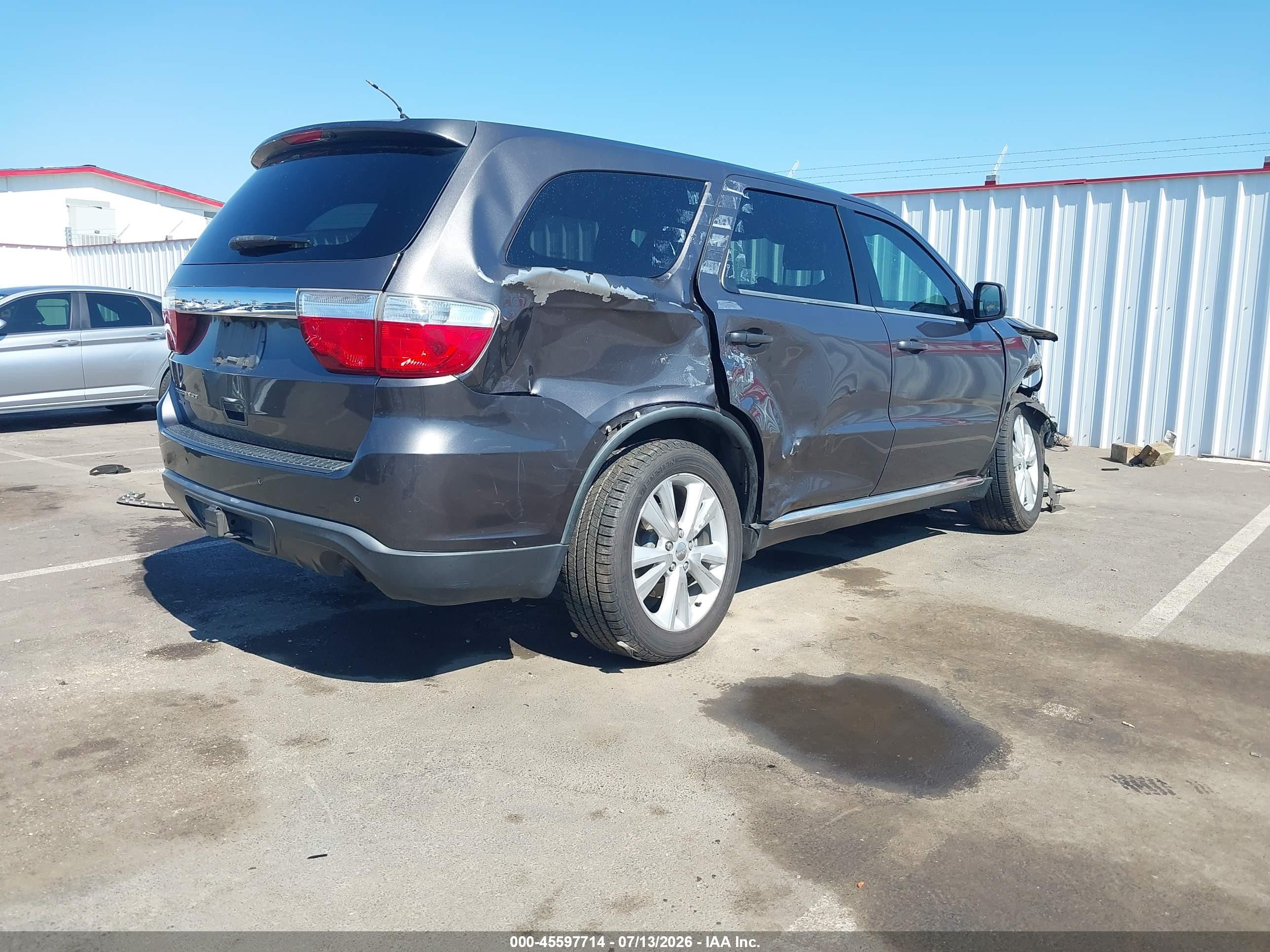 2013 Dodge Durango Sxt Gray vin: 1C4RDJAG3DC686942