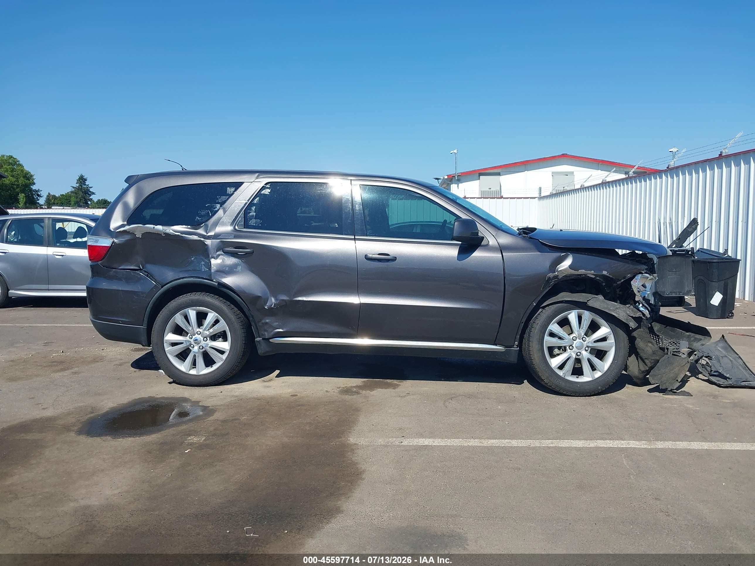 2013 Dodge Durango Sxt Gray vin: 1C4RDJAG3DC686942