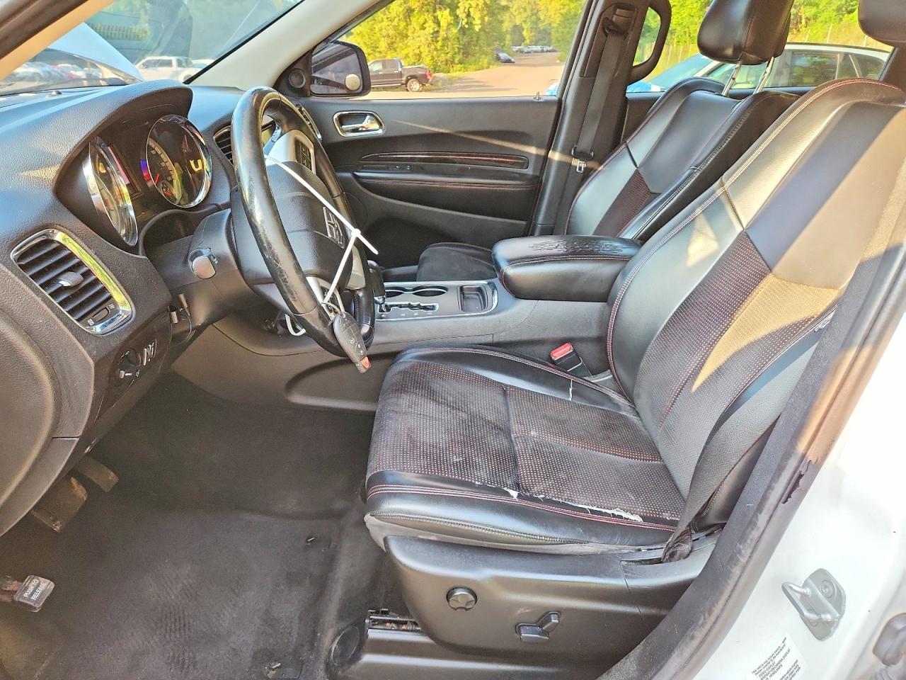 2013 Dodge Durango Sxt White vin: 1C4RDJAG3DC686956