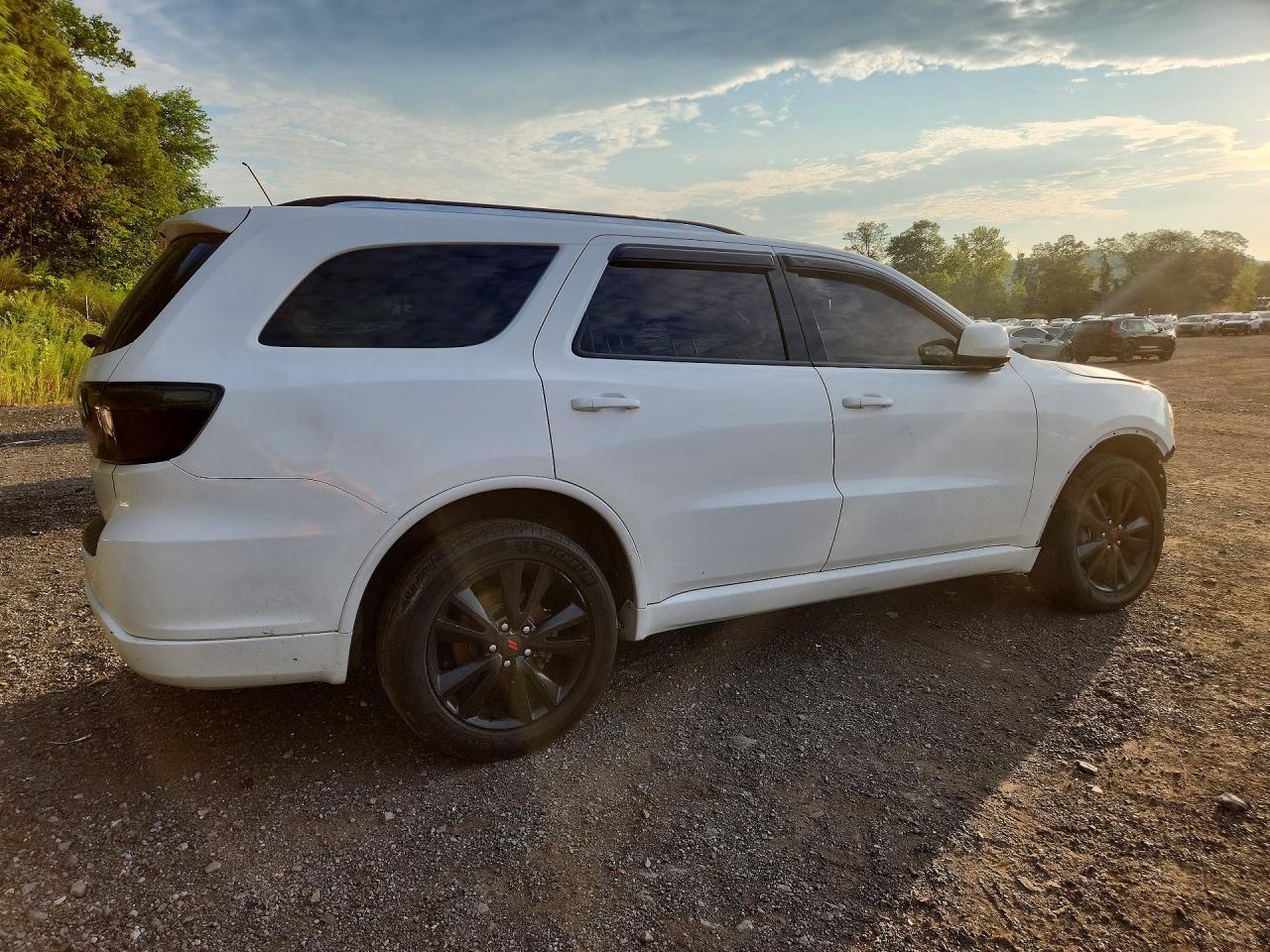 2013 Dodge Durango Sxt White vin: 1C4RDJAG3DC686956