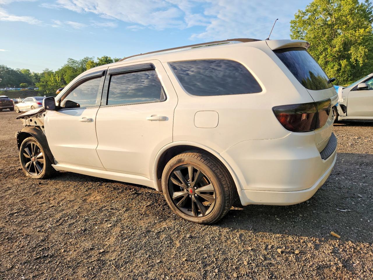2013 Dodge Durango Sxt White vin: 1C4RDJAG3DC686956