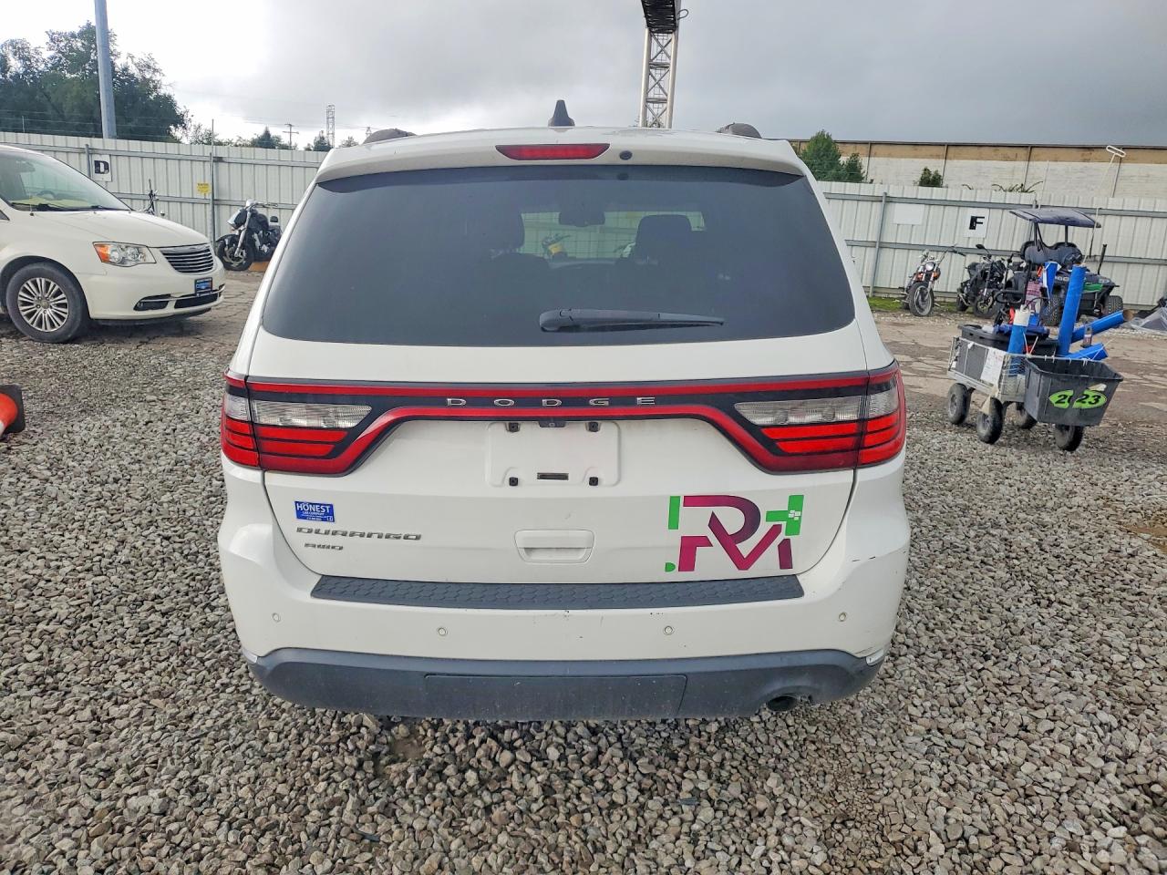 2014 Dodge Durango Sxt White vin: 1C4RDJAG3EC484233
