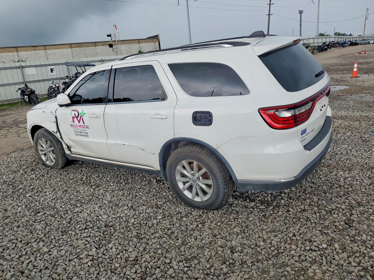 2014 Dodge Durango Sxt White vin: 1C4RDJAG3EC484233
