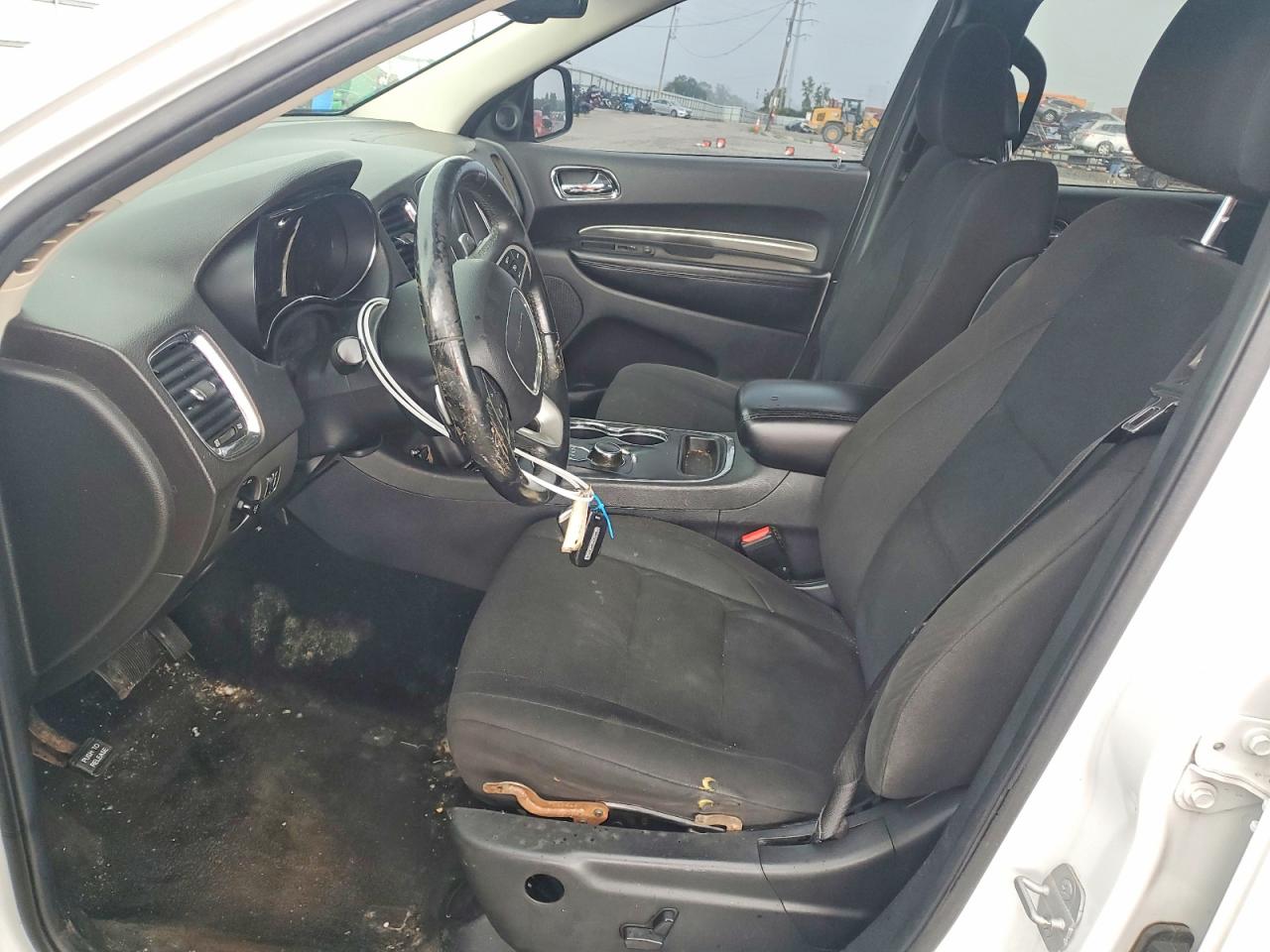 2014 Dodge Durango Sxt White vin: 1C4RDJAG3EC484233