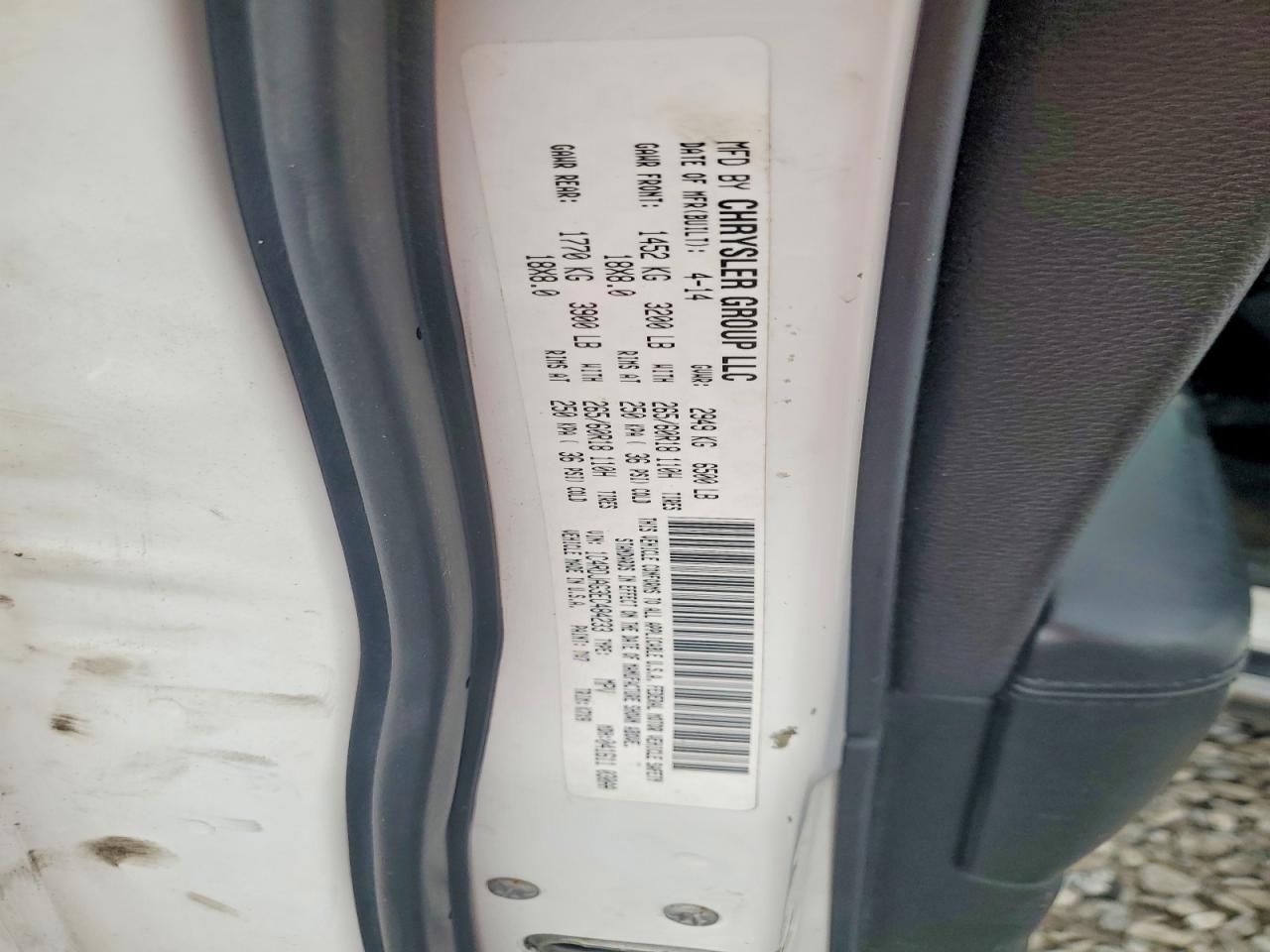 2014 Dodge Durango Sxt White vin: 1C4RDJAG3EC484233