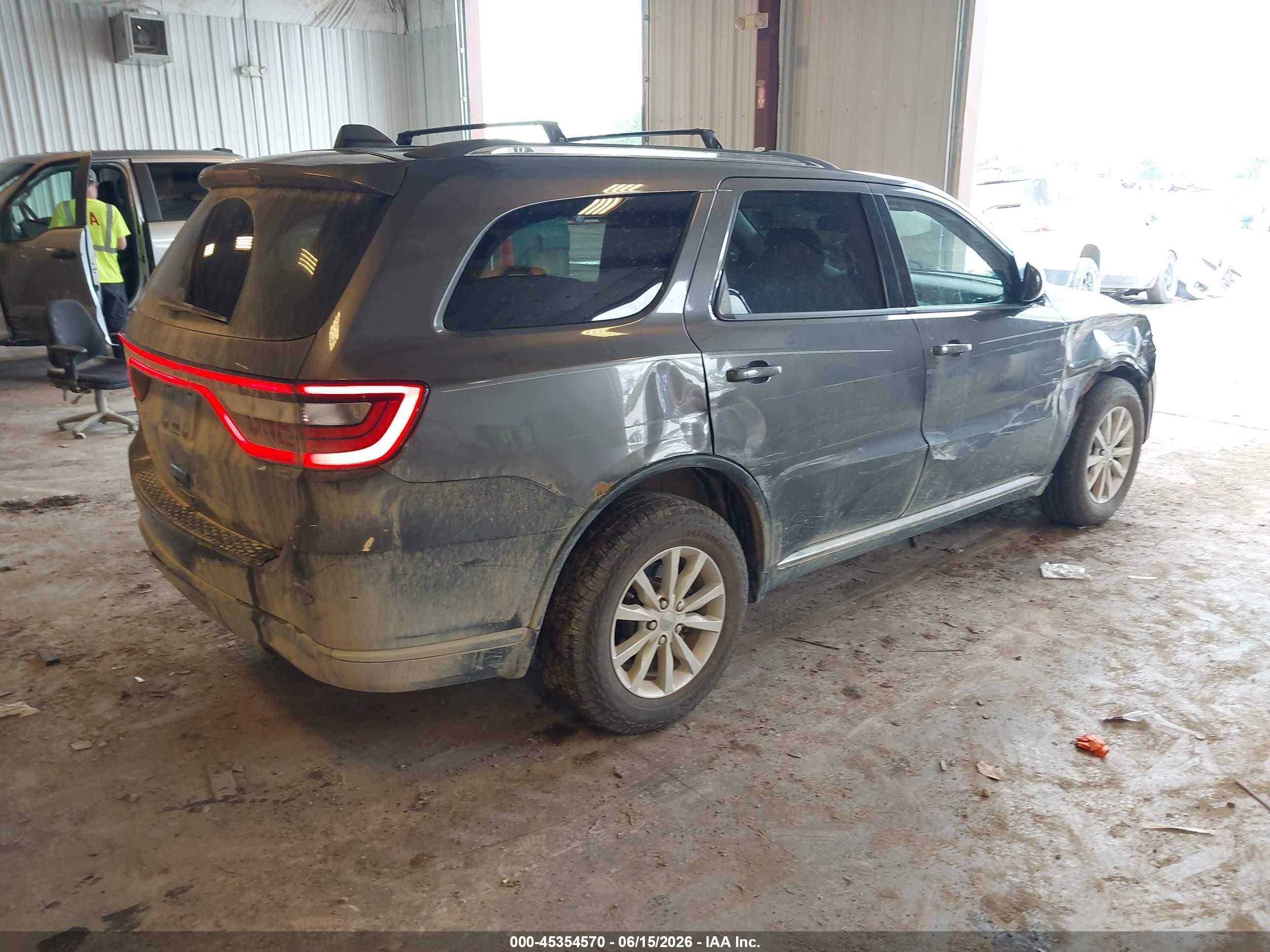 2014 Dodge Durango Sxt Gray vin: 1C4RDJAG3EC562770