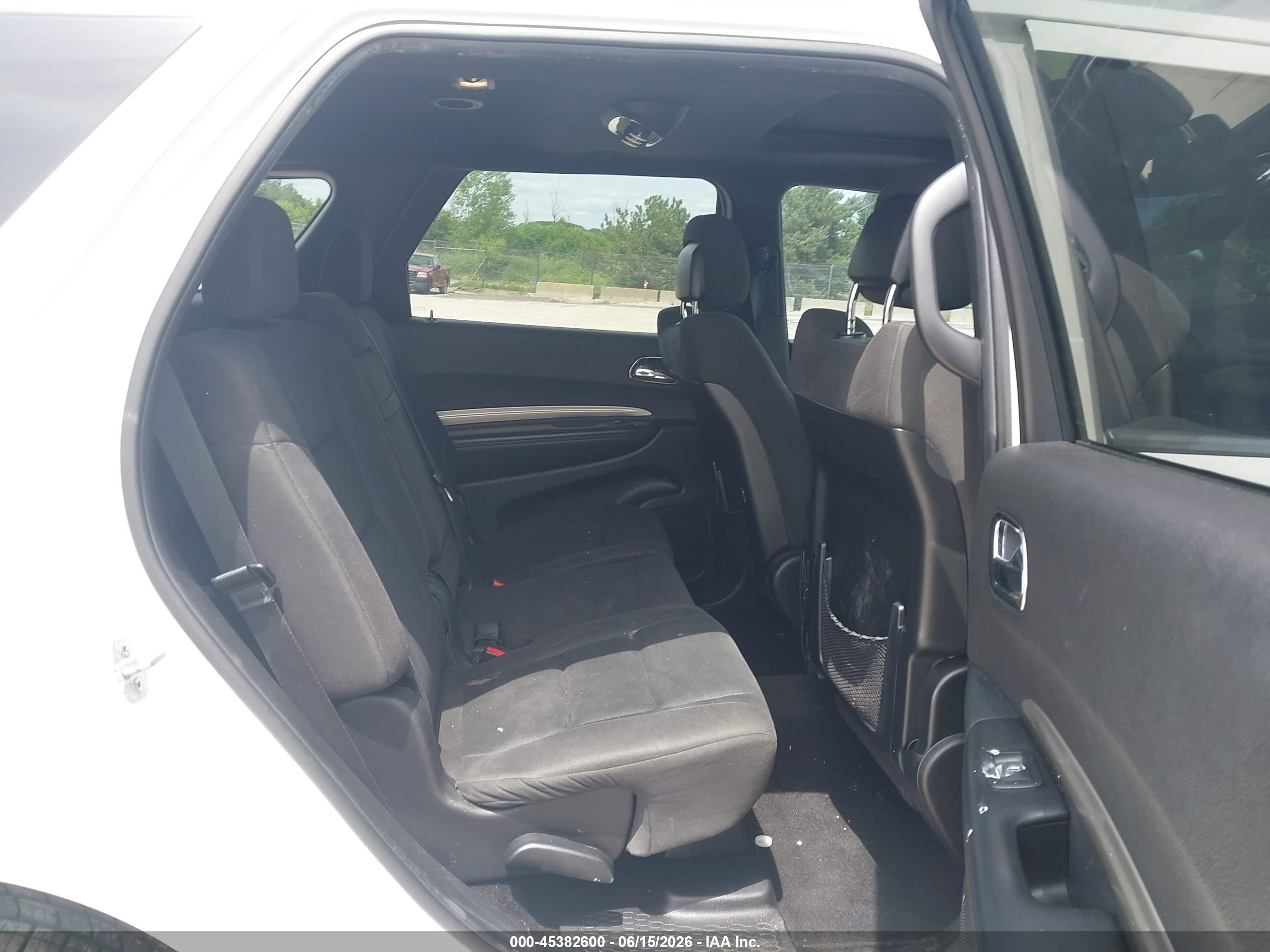 2014 Dodge Durango Sxt White vin: 1C4RDJAG3EC591816