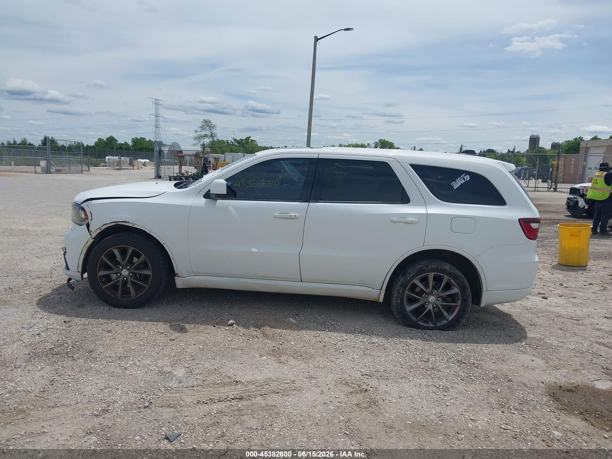 2014 Dodge Durango Sxt White vin: 1C4RDJAG3EC591816