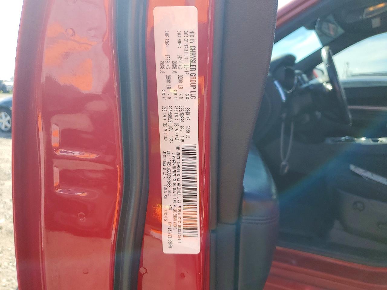 2014 Dodge Durango Sxt Red vin: 1C4RDJAG3EC979063