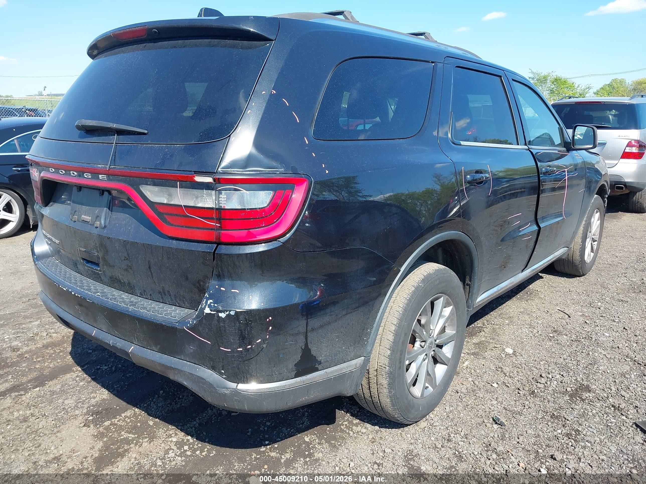 2014 Dodge Durango Sxt Black vin: 1C4RDJAG3EC980133