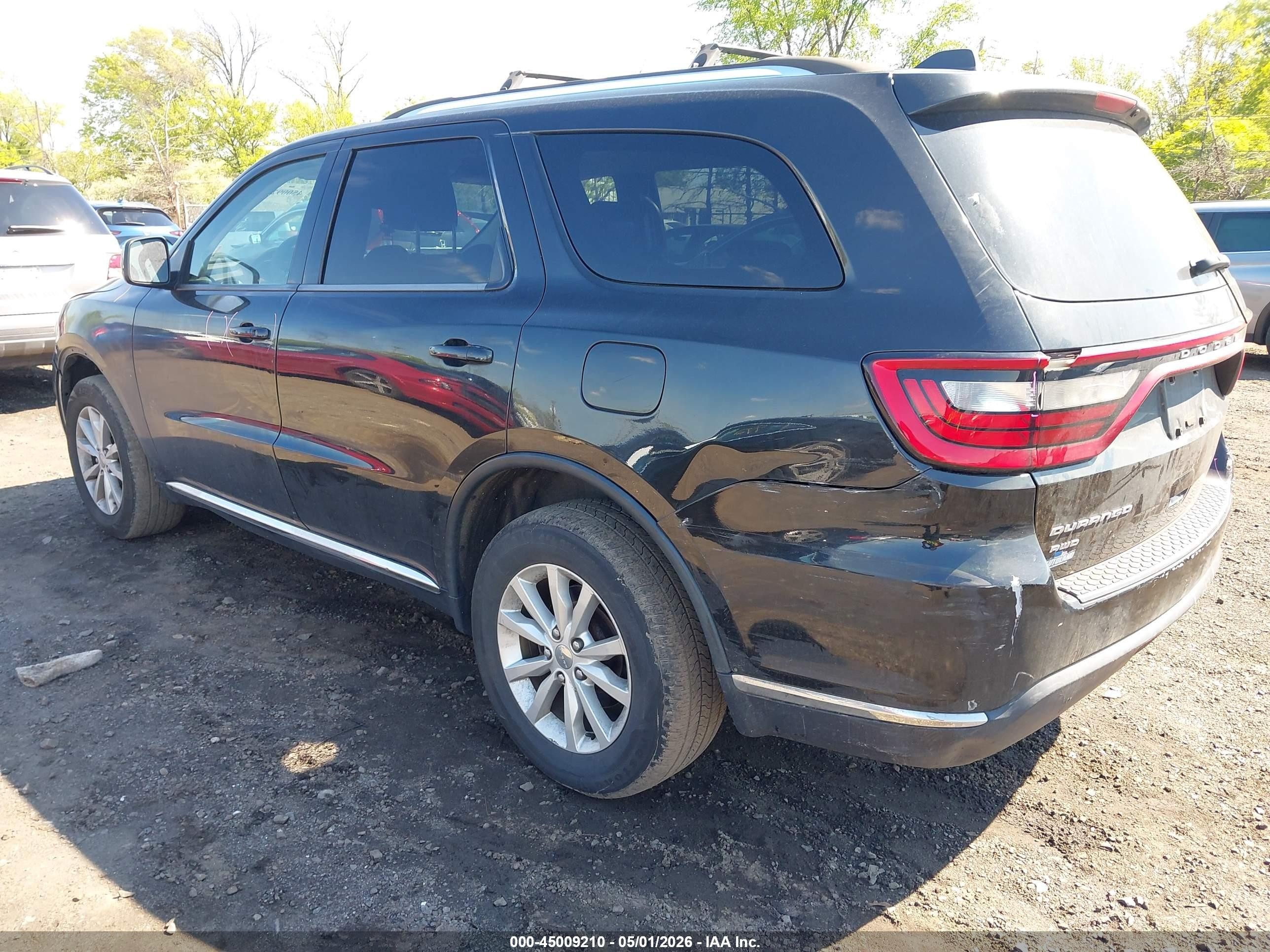 2014 Dodge Durango Sxt Black vin: 1C4RDJAG3EC980133
