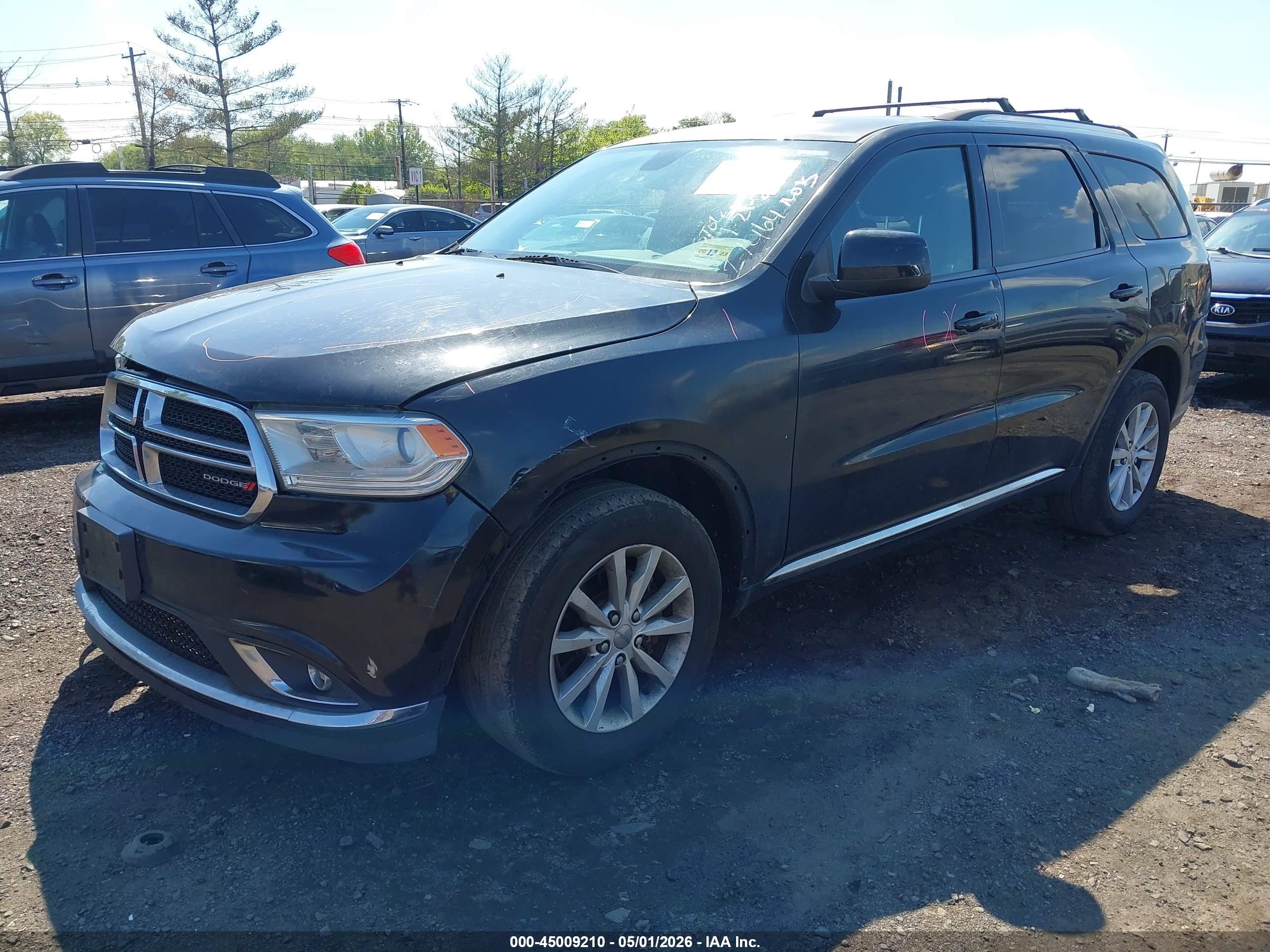 2014 Dodge Durango Sxt Black vin: 1C4RDJAG3EC980133