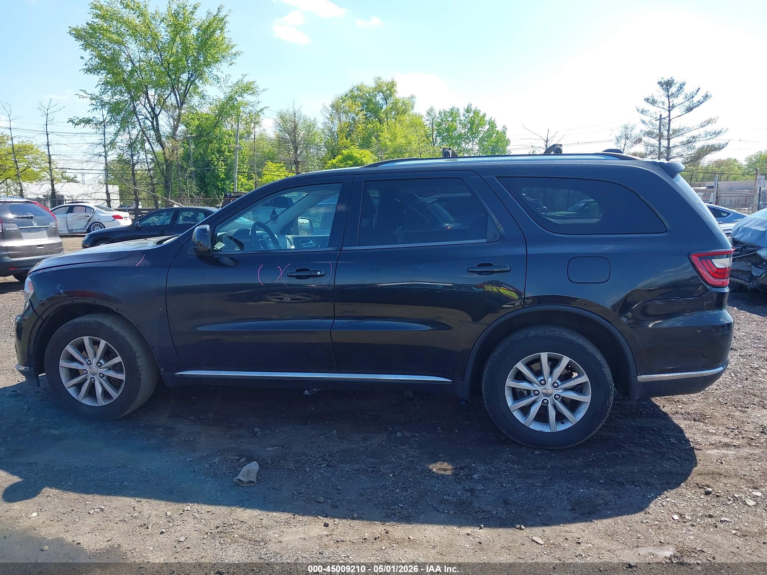 2014 Dodge Durango Sxt Black vin: 1C4RDJAG3EC980133