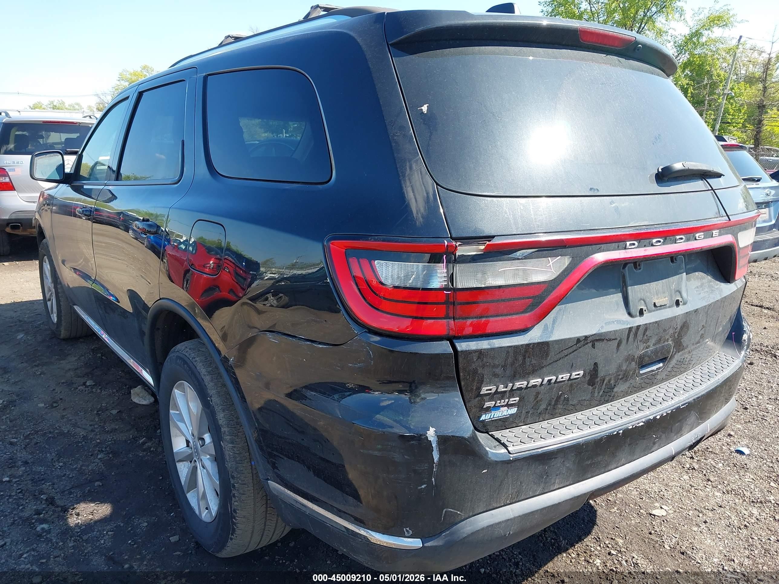 2014 Dodge Durango Sxt Black vin: 1C4RDJAG3EC980133