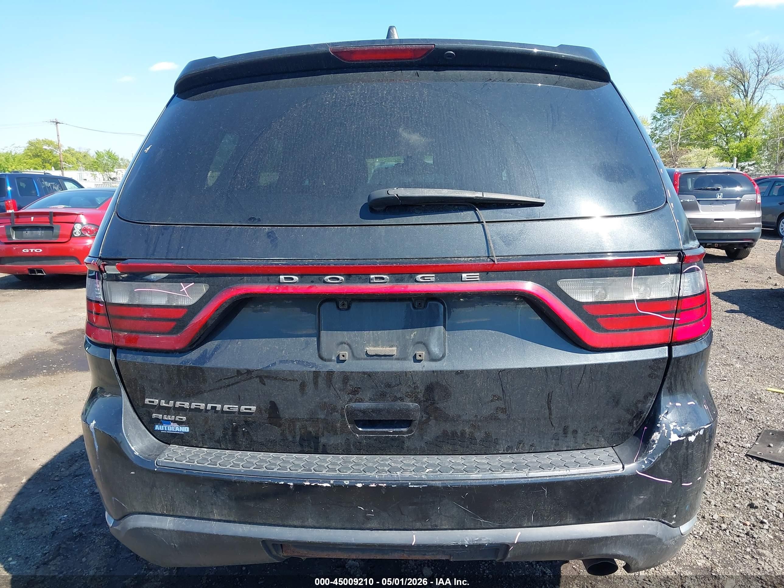 2014 Dodge Durango Sxt Black vin: 1C4RDJAG3EC980133