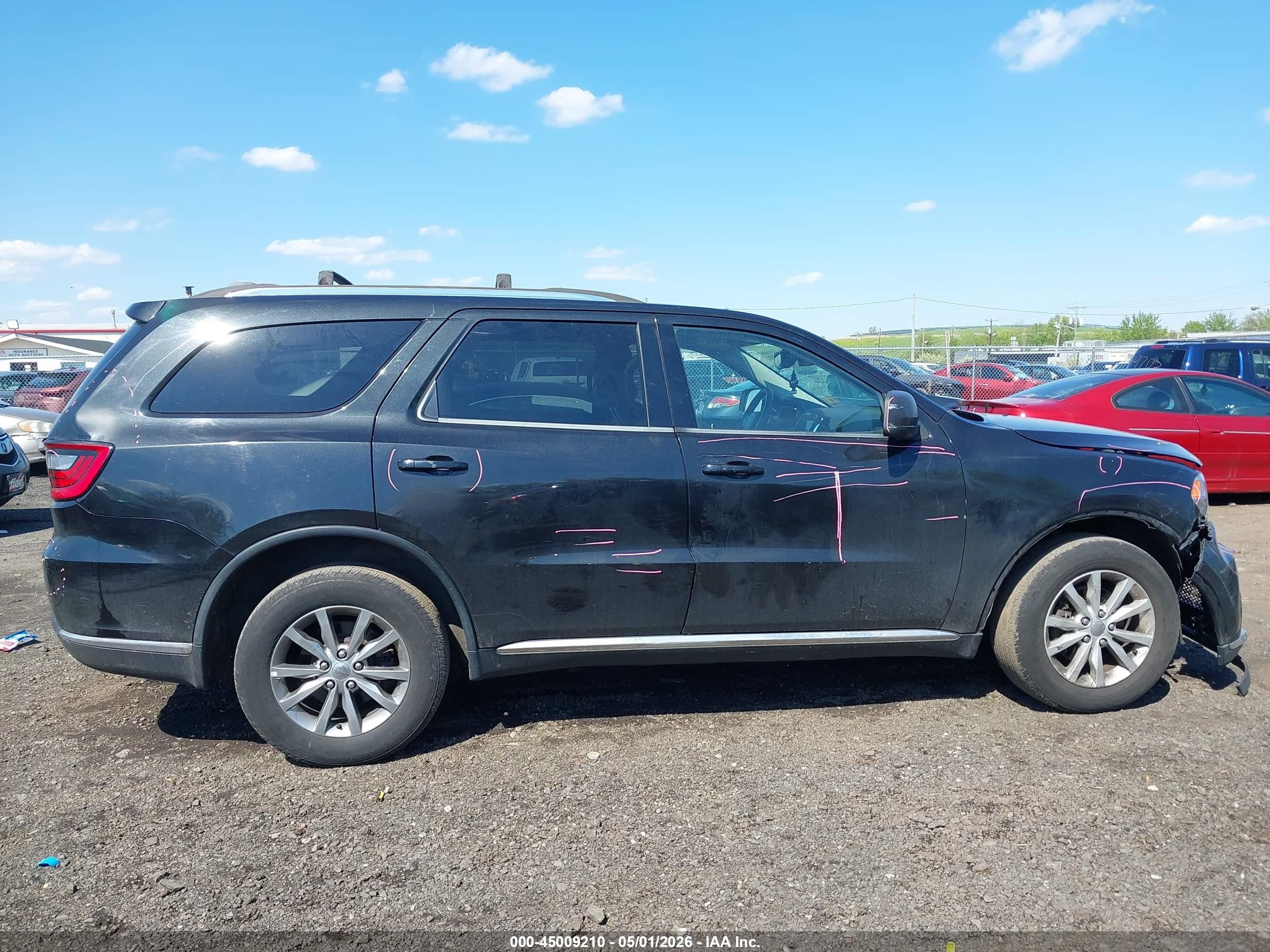 2014 Dodge Durango Sxt Black vin: 1C4RDJAG3EC980133