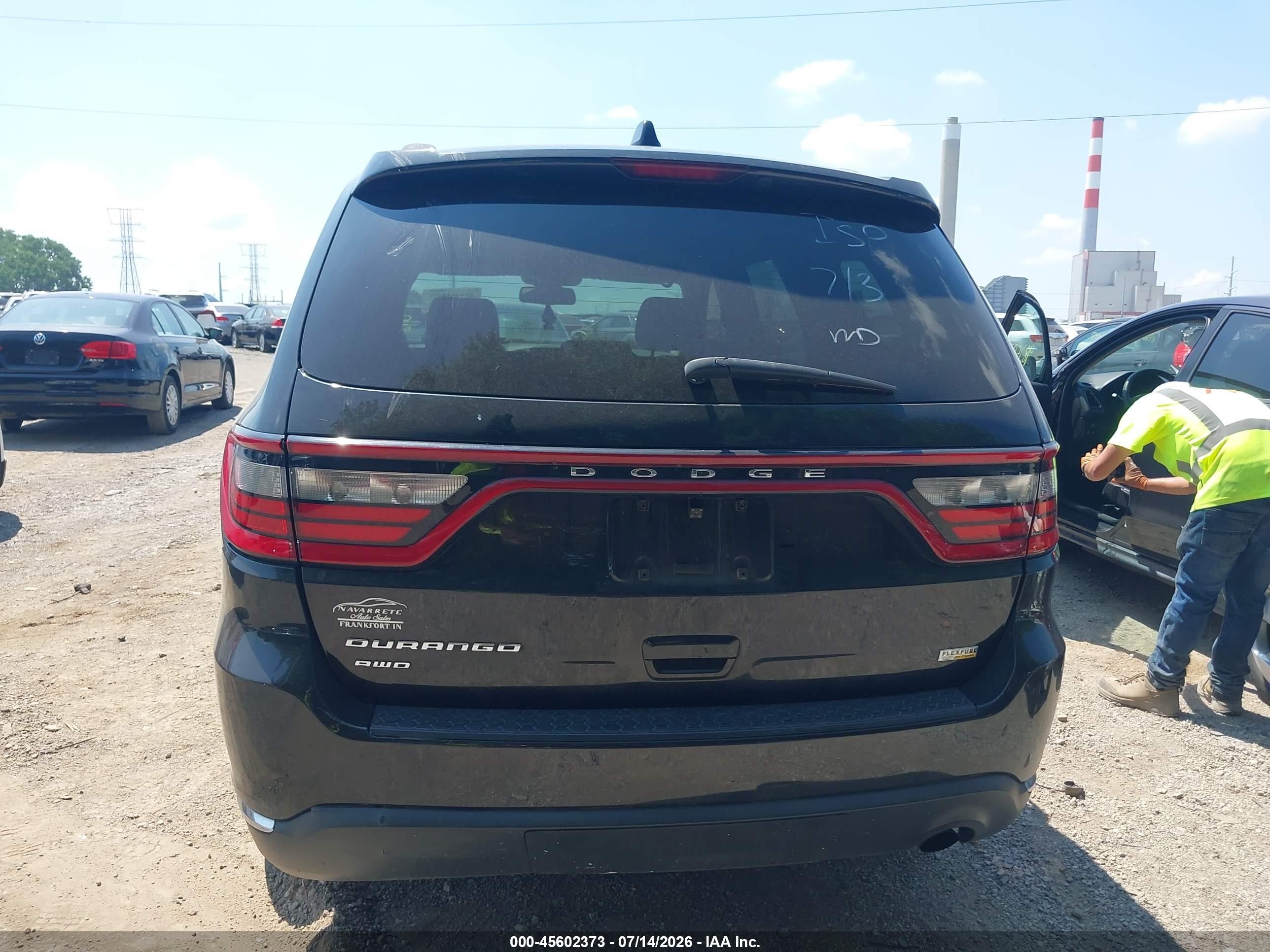 2015 Dodge Durango Sxt Черный vin: 1C4RDJAG3FC245511