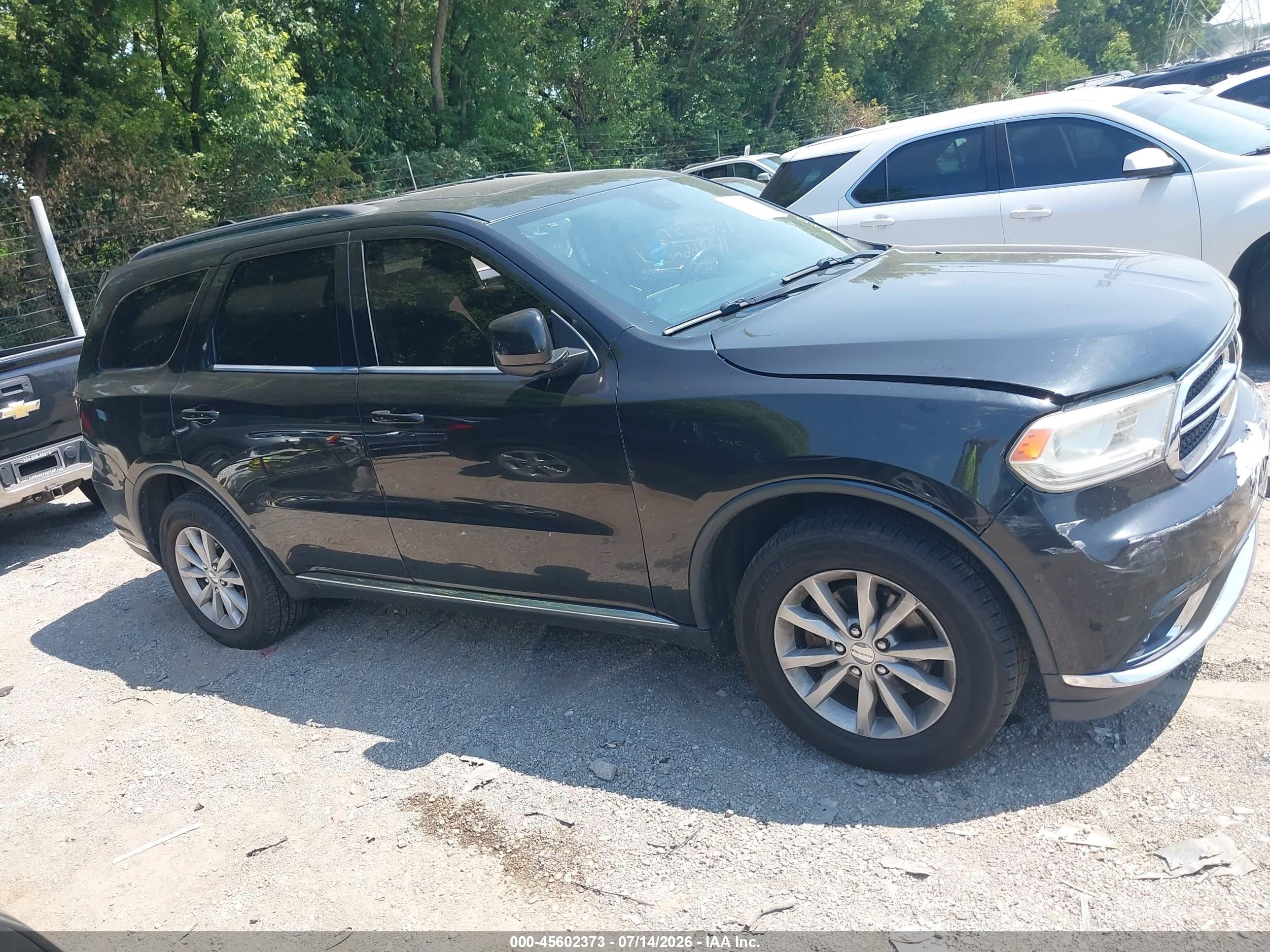 2015 Dodge Durango Sxt Черный vin: 1C4RDJAG3FC245511