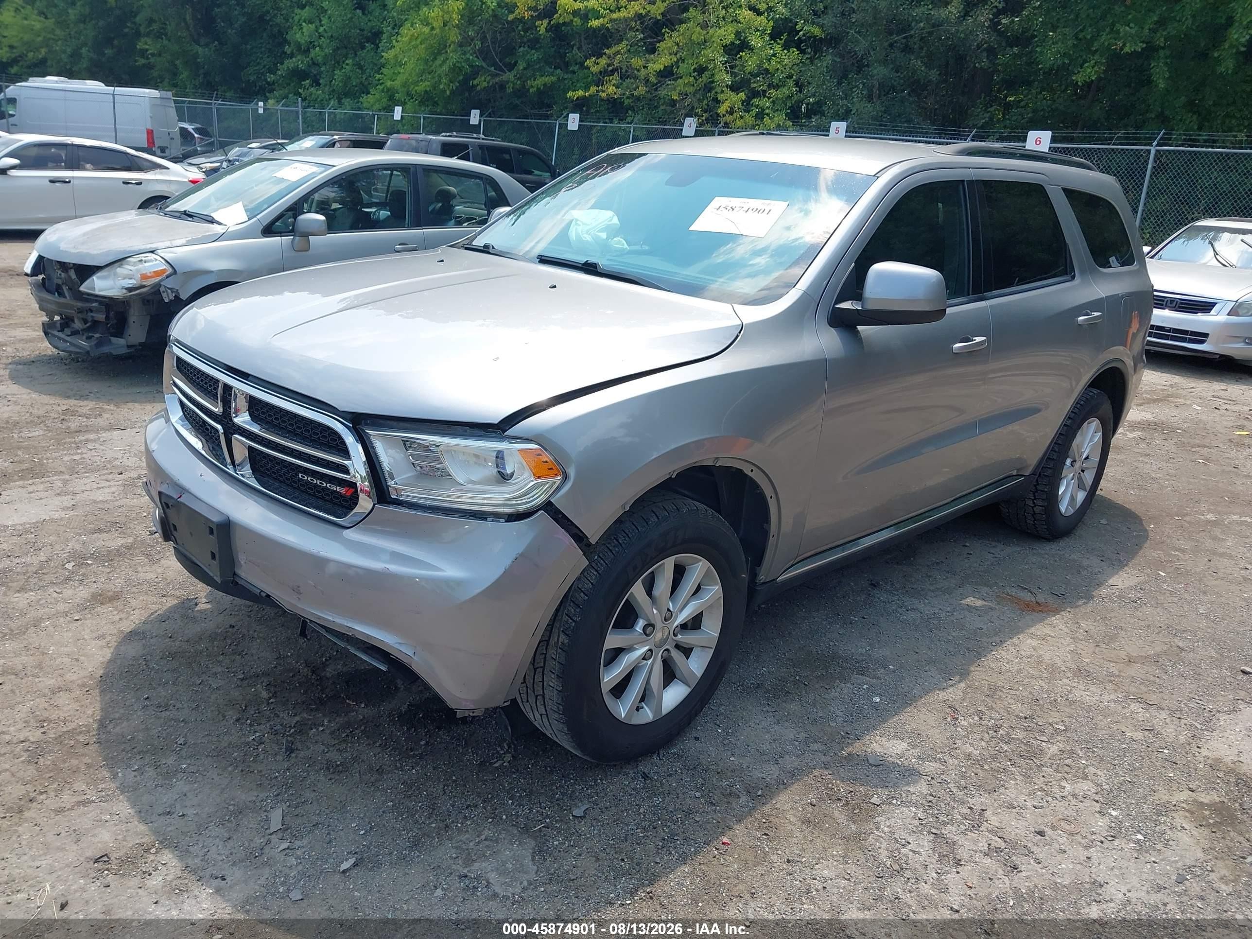 2015 Dodge Durango Sxt Silver vin: 1C4RDJAG3FC771525