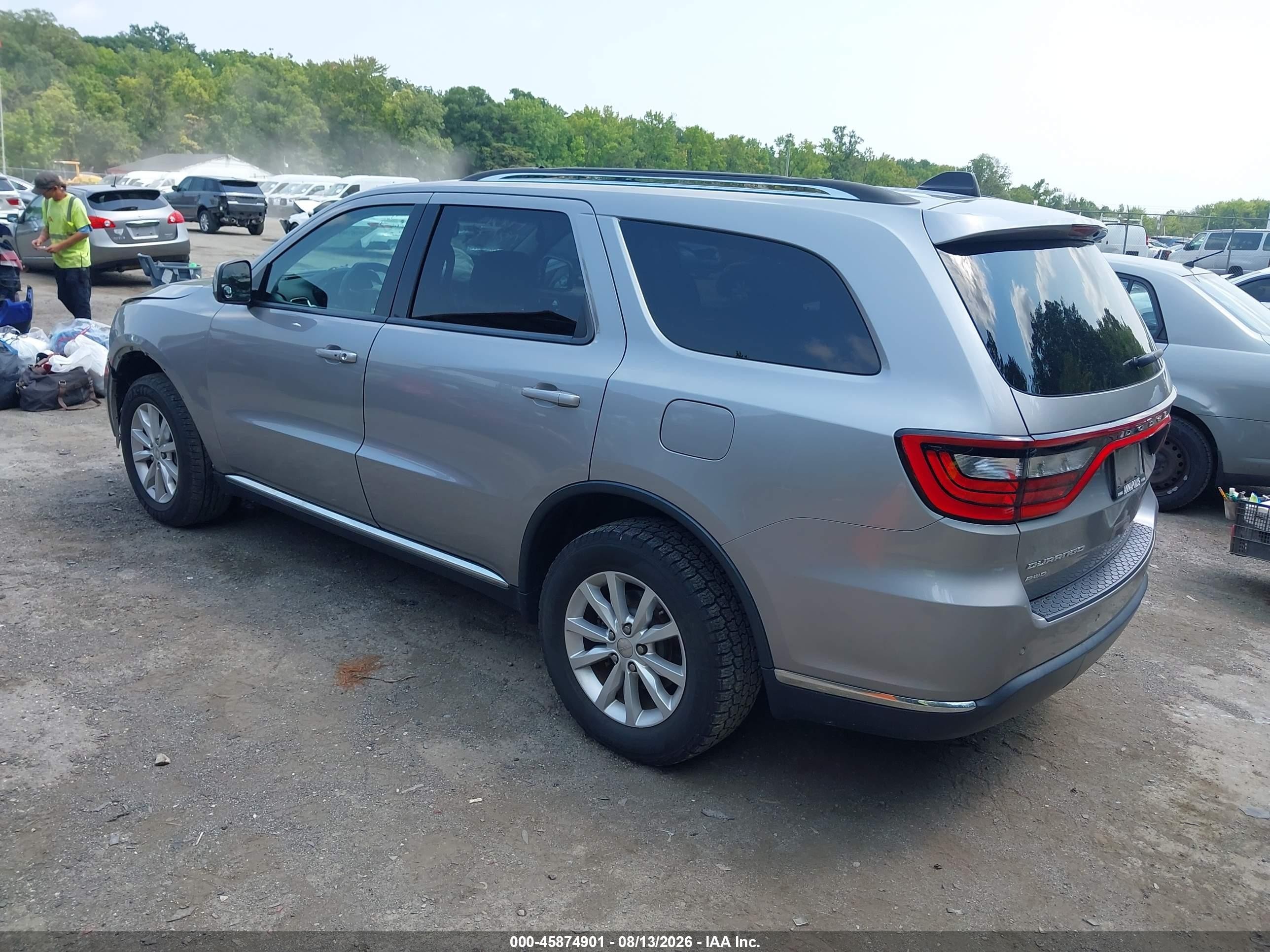 2015 Dodge Durango Sxt Silver vin: 1C4RDJAG3FC771525