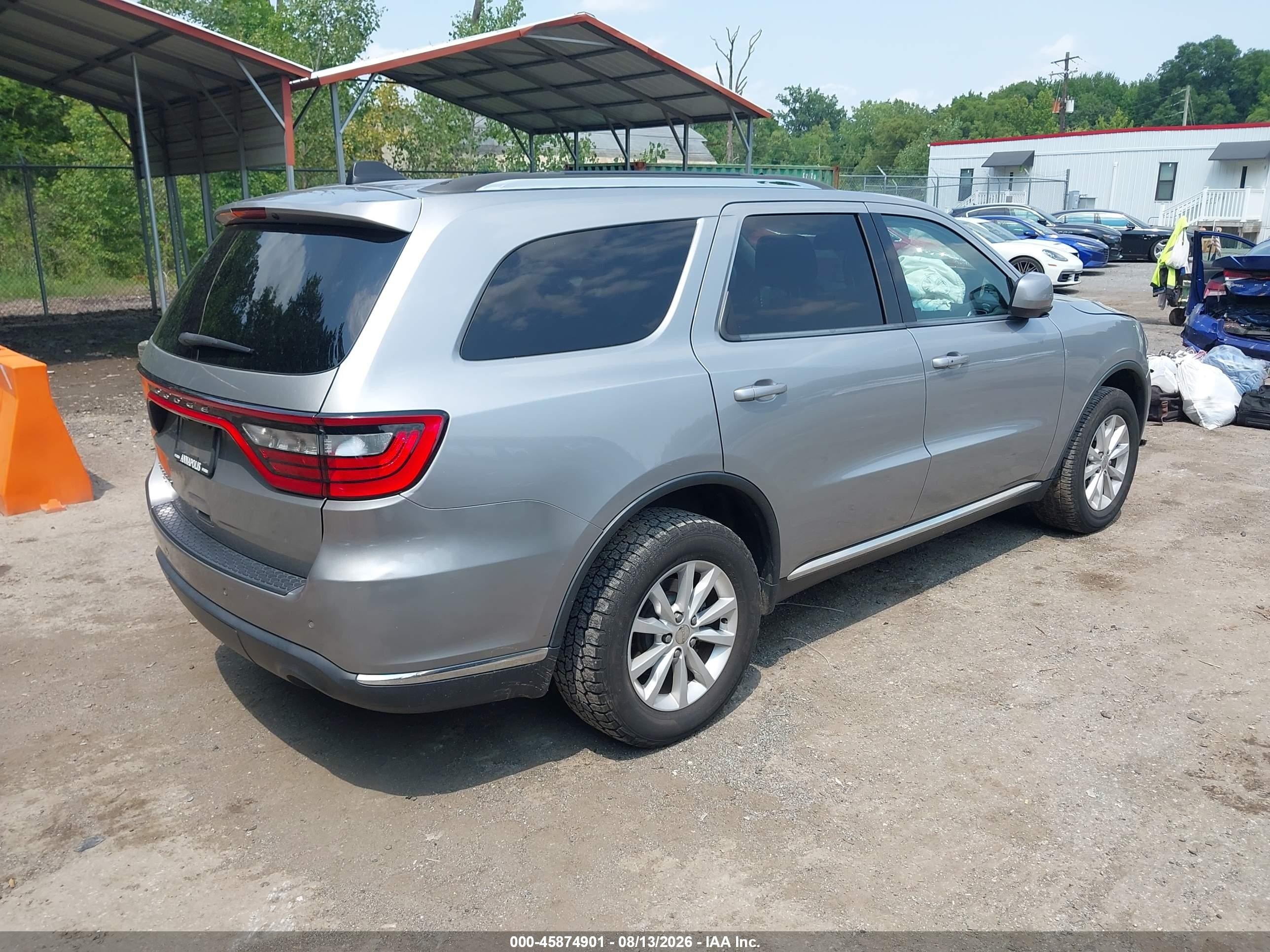 2015 Dodge Durango Sxt Silver vin: 1C4RDJAG3FC771525