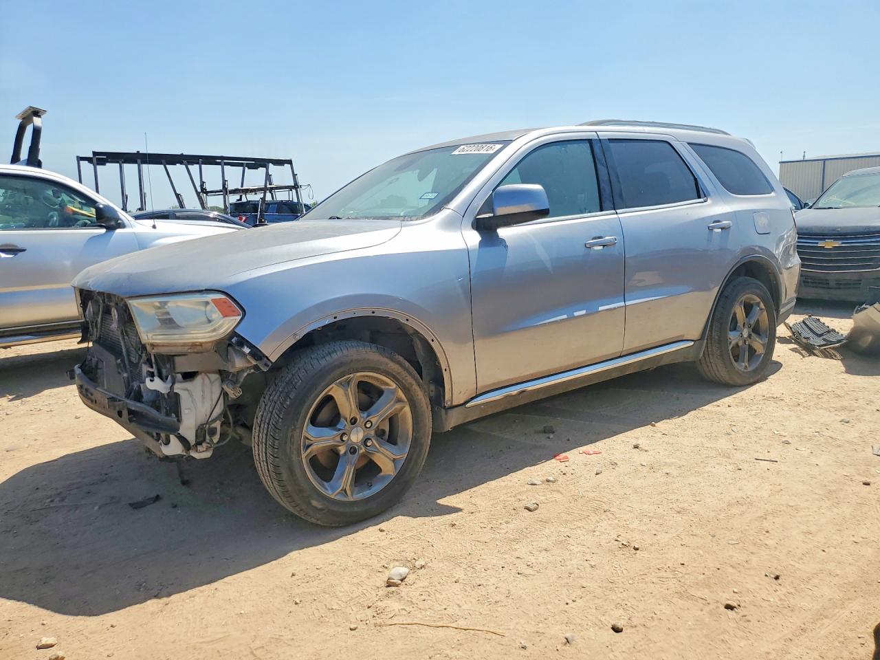 2015 Dodge Durango Sxt Серебряный vin: 1C4RDJAG3FC921553