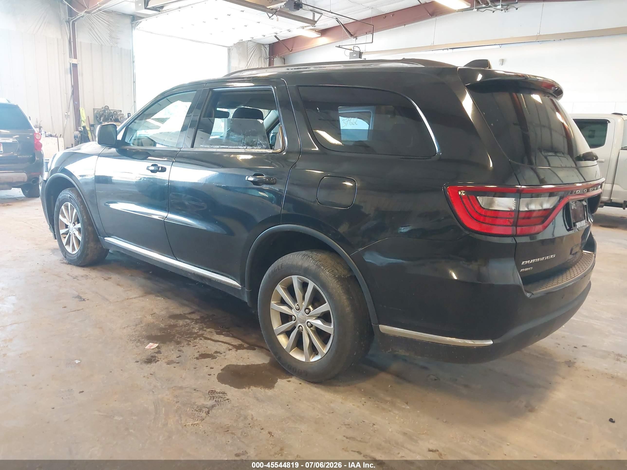 2017 Dodge Durango Sxt Awd Black vin: 1C4RDJAG3HC945595