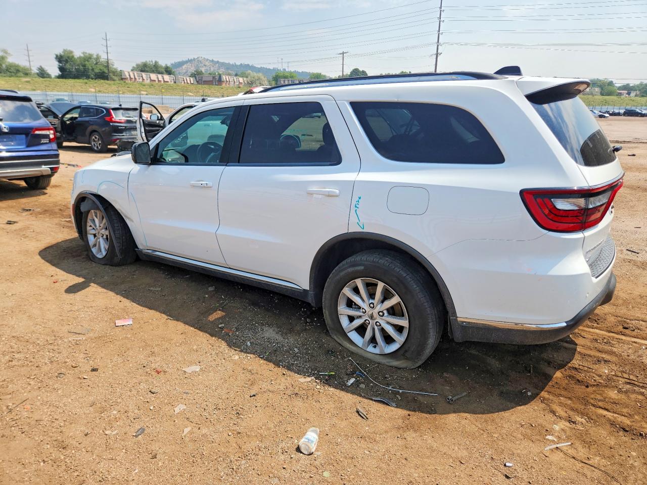 2023 Dodge Durango Sxt White vin: 1C4RDJAG3PC582567