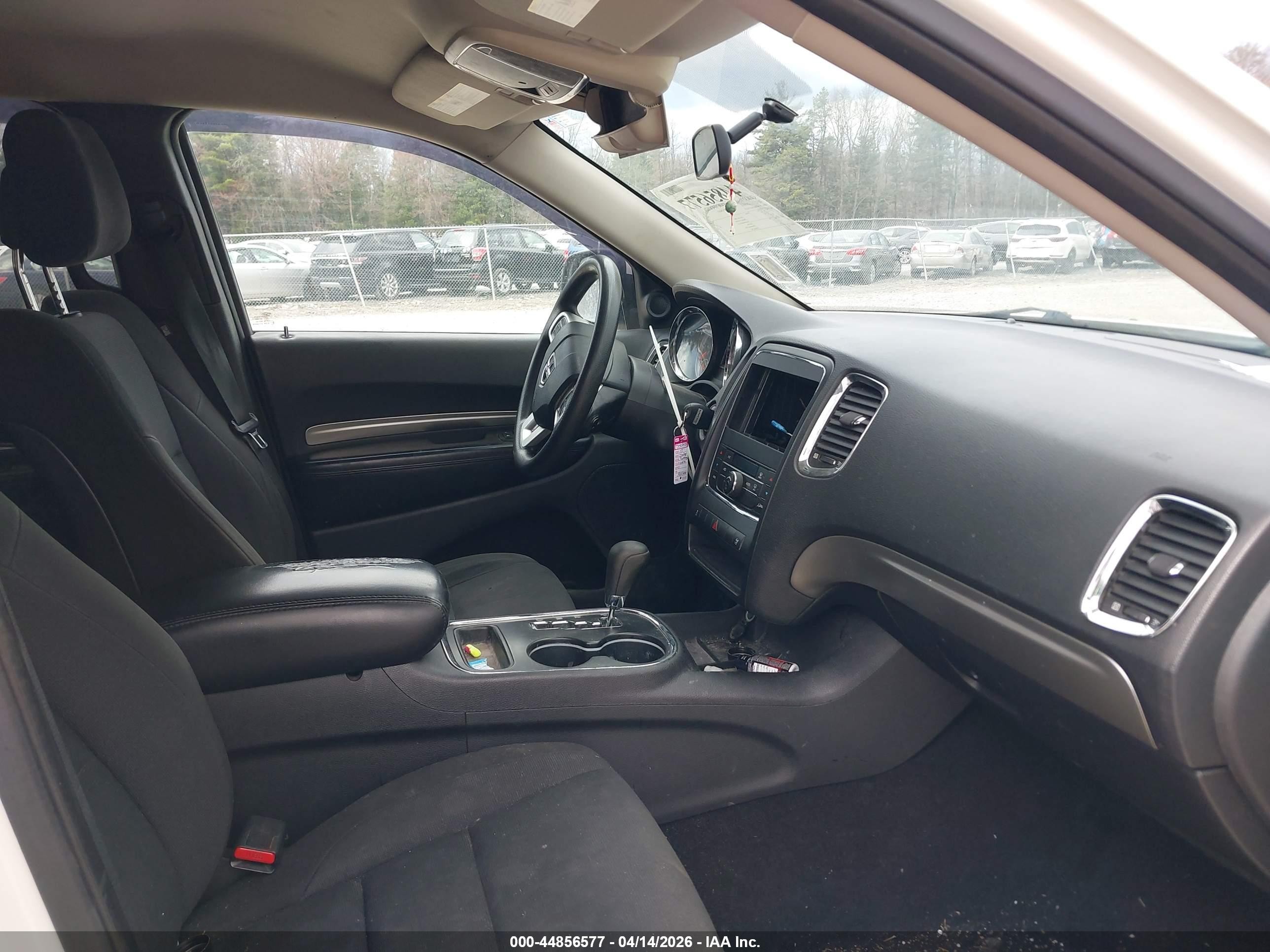 2012 Dodge Durango Sxt White vin: 1C4RDJAG4CC193222