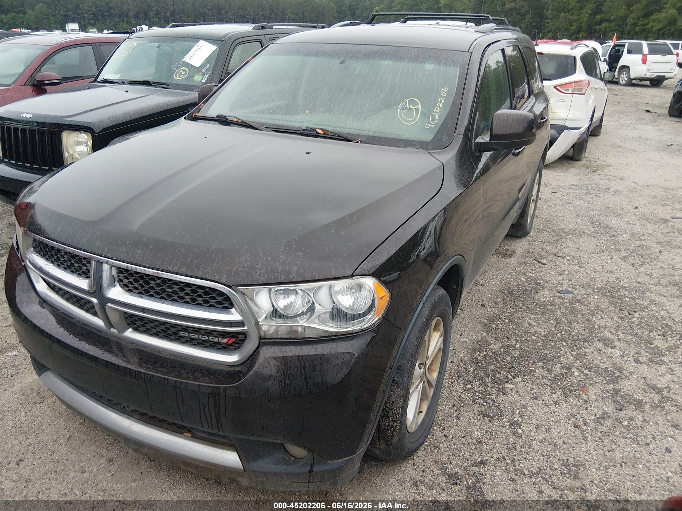 2012 Dodge Durango Sxt Коричневый vin: 1C4RDJAG4CC207328