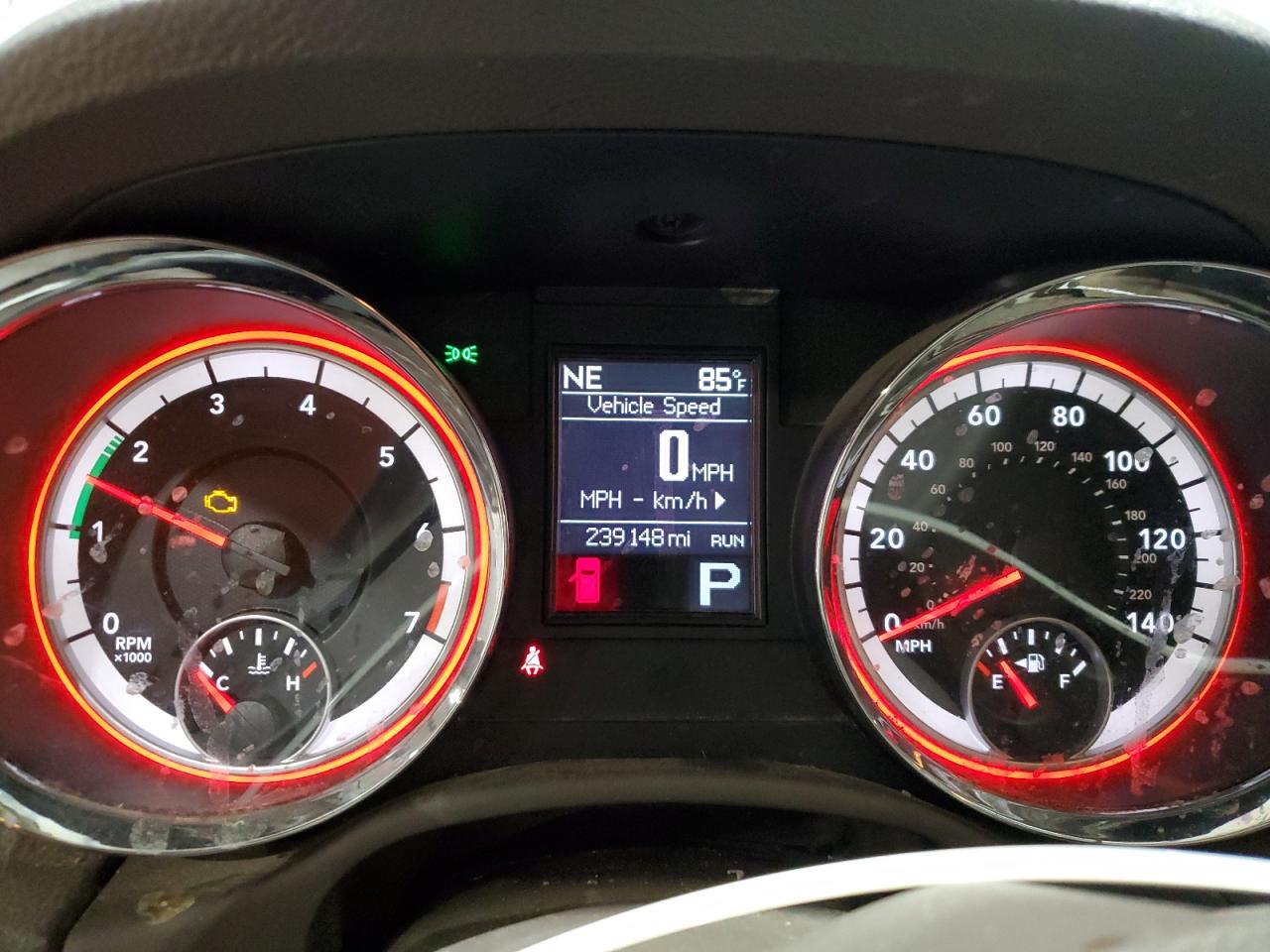 2012 Dodge Durango Sxt Silver vin: 1C4RDJAG4CC312435 Damage: Warning Light - Engine, On, Unacceptable