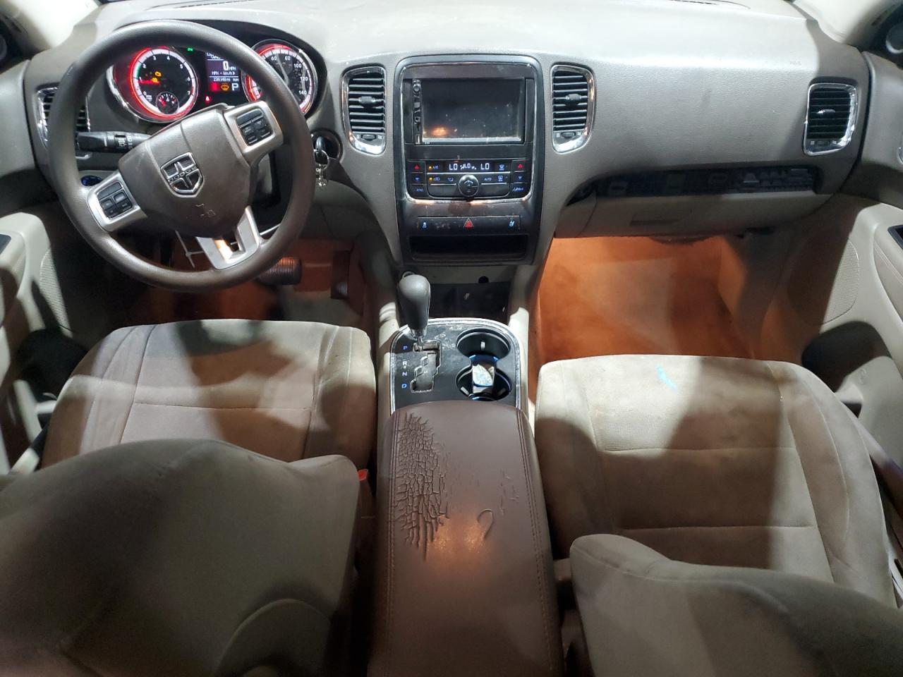 2012 Dodge Durango Sxt Silver vin: 1C4RDJAG4CC312435 Damage: Front Center Armrest, Worn, Replacement Required
