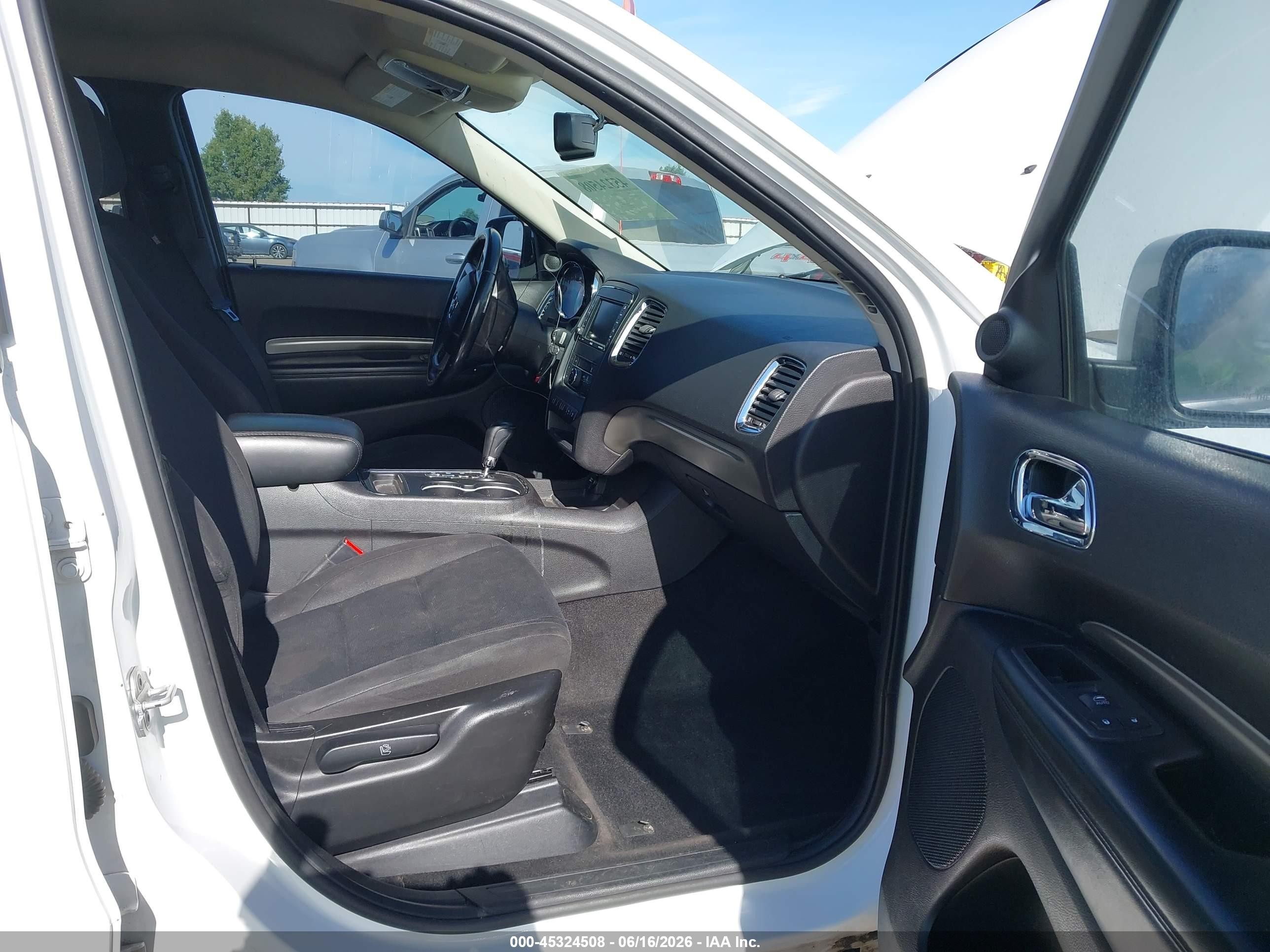 2013 Dodge Durango Sxt White vin: 1C4RDJAG4DC512426