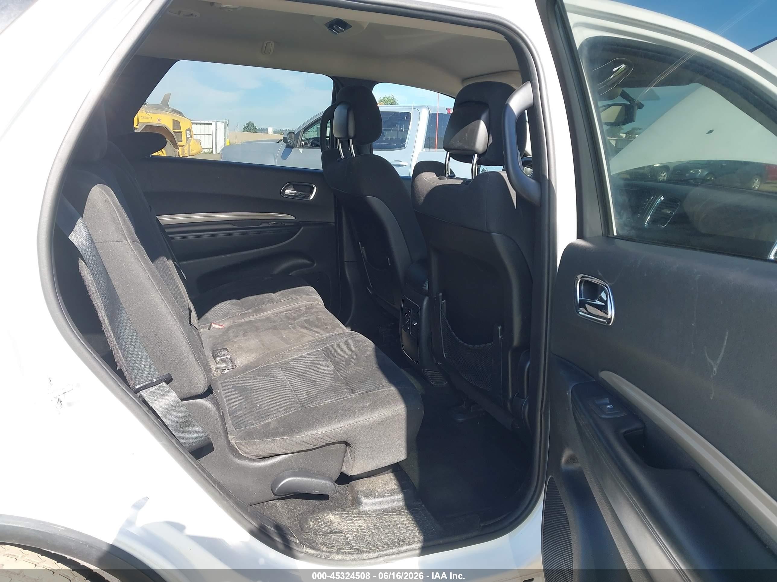 2013 Dodge Durango Sxt White vin: 1C4RDJAG4DC512426