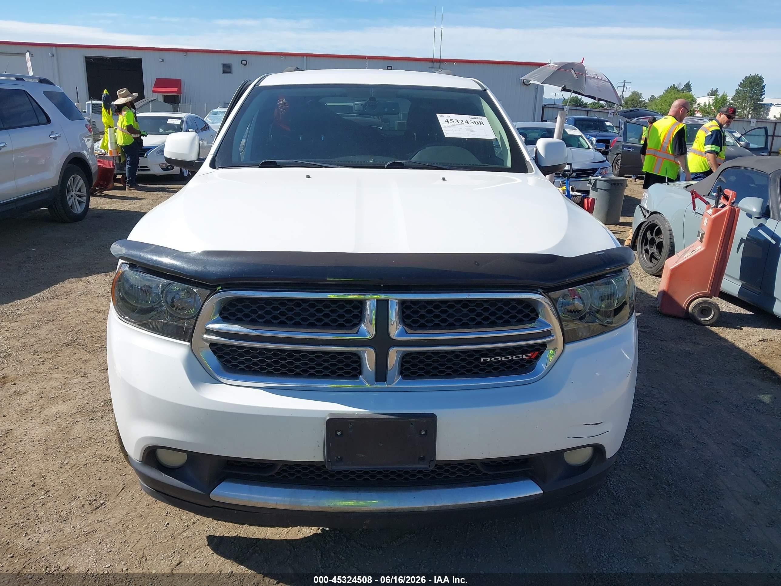 2013 Dodge Durango Sxt White vin: 1C4RDJAG4DC512426