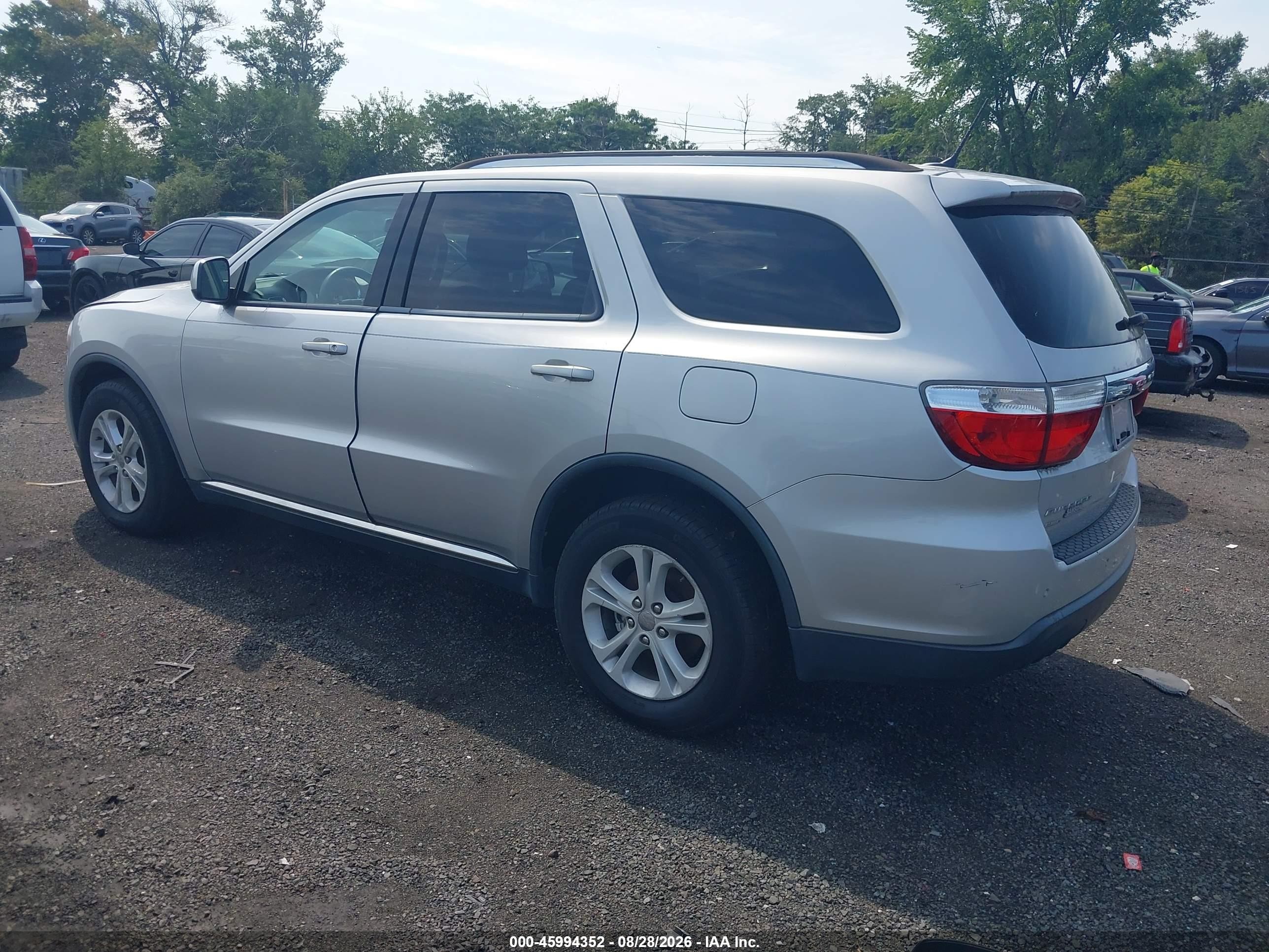 2013 Dodge Durango Sxt Silver vin: 1C4RDJAG4DC570939