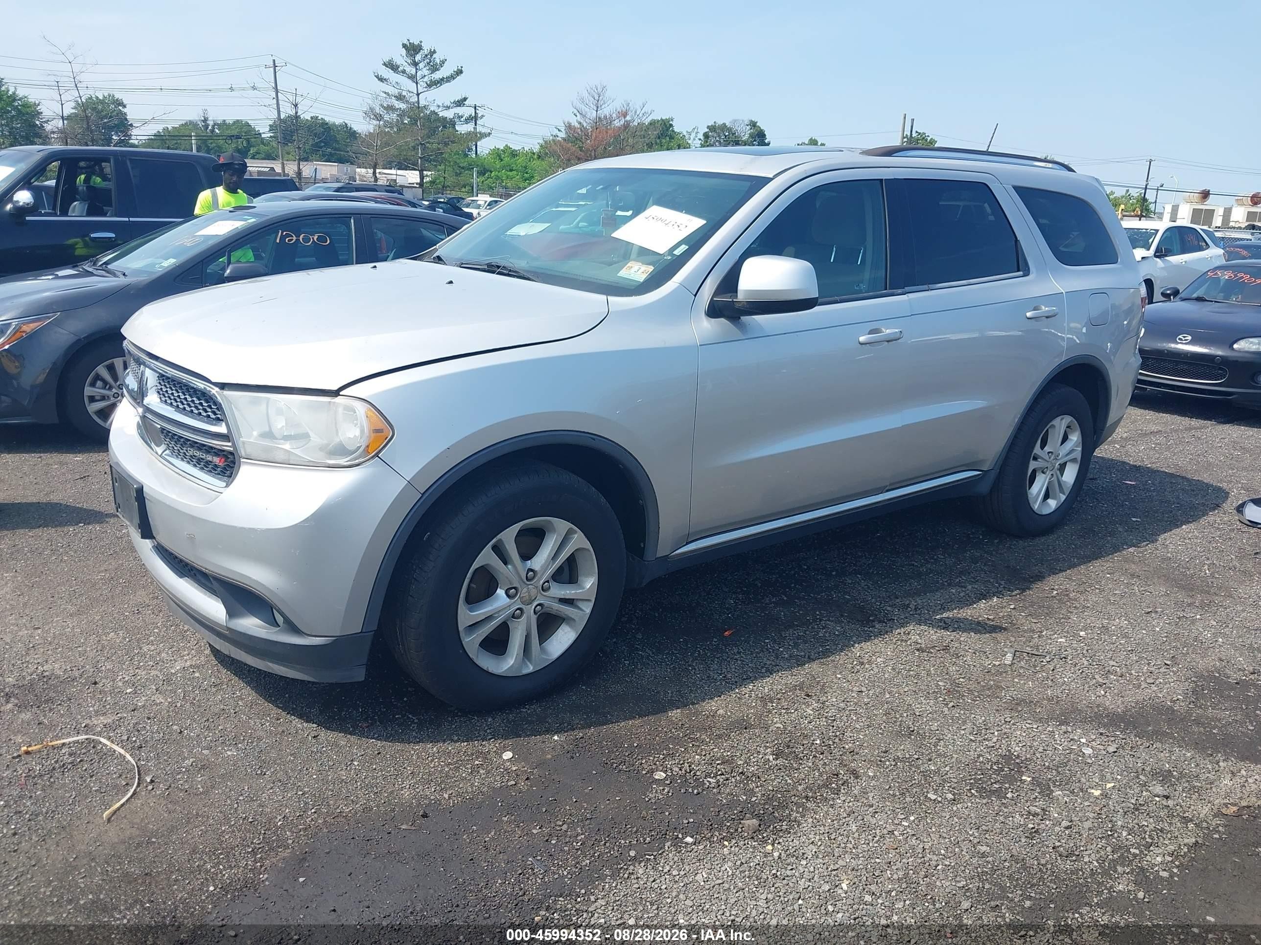 2013 Dodge Durango Sxt Silver vin: 1C4RDJAG4DC570939