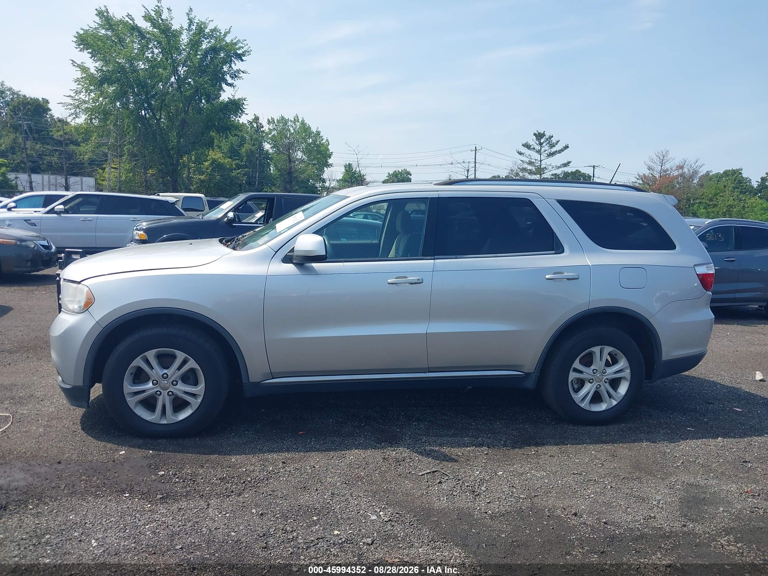2013 Dodge Durango Sxt Silver vin: 1C4RDJAG4DC570939