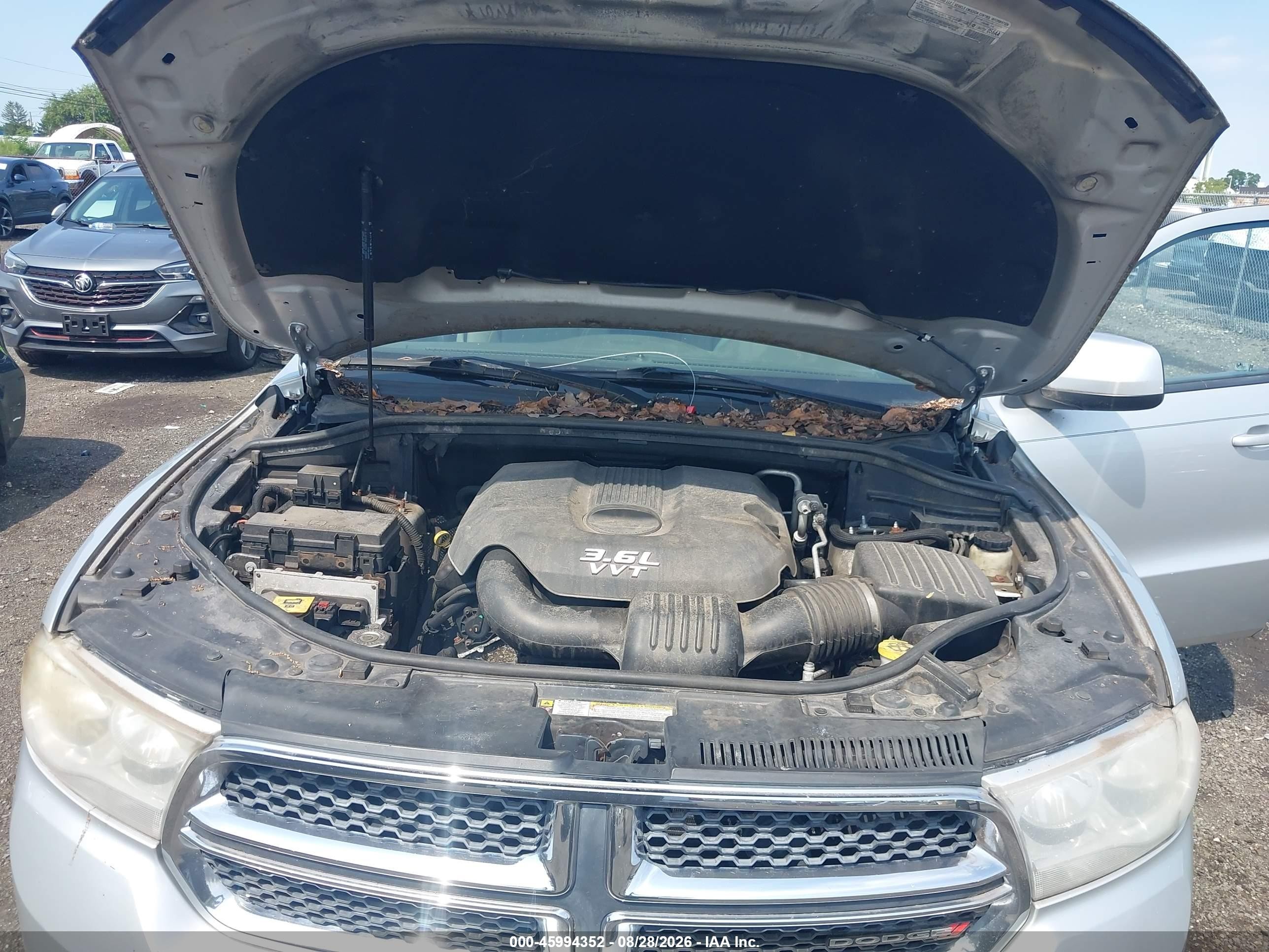 2013 Dodge Durango Sxt Silver vin: 1C4RDJAG4DC570939