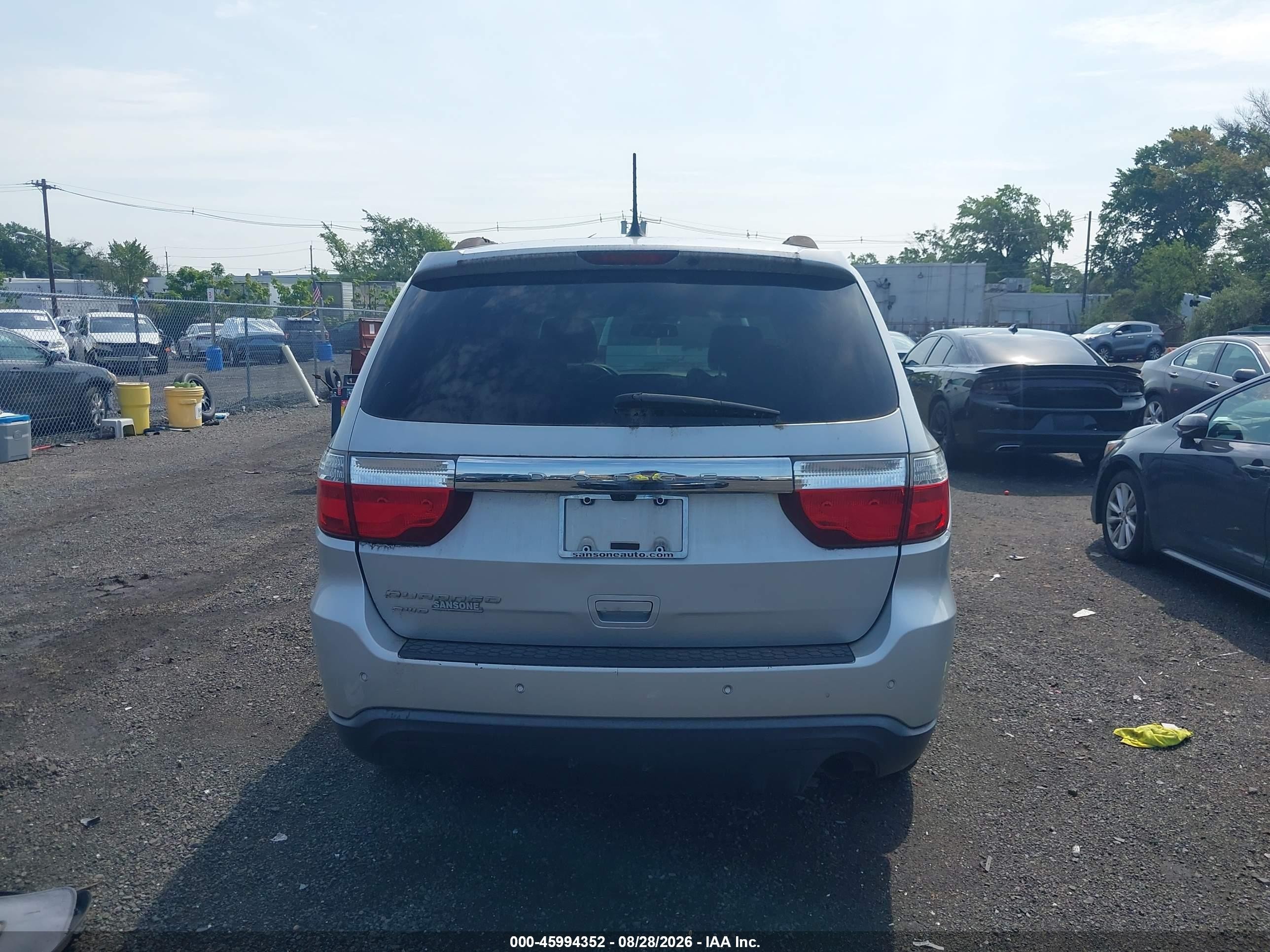 2013 Dodge Durango Sxt Silver vin: 1C4RDJAG4DC570939