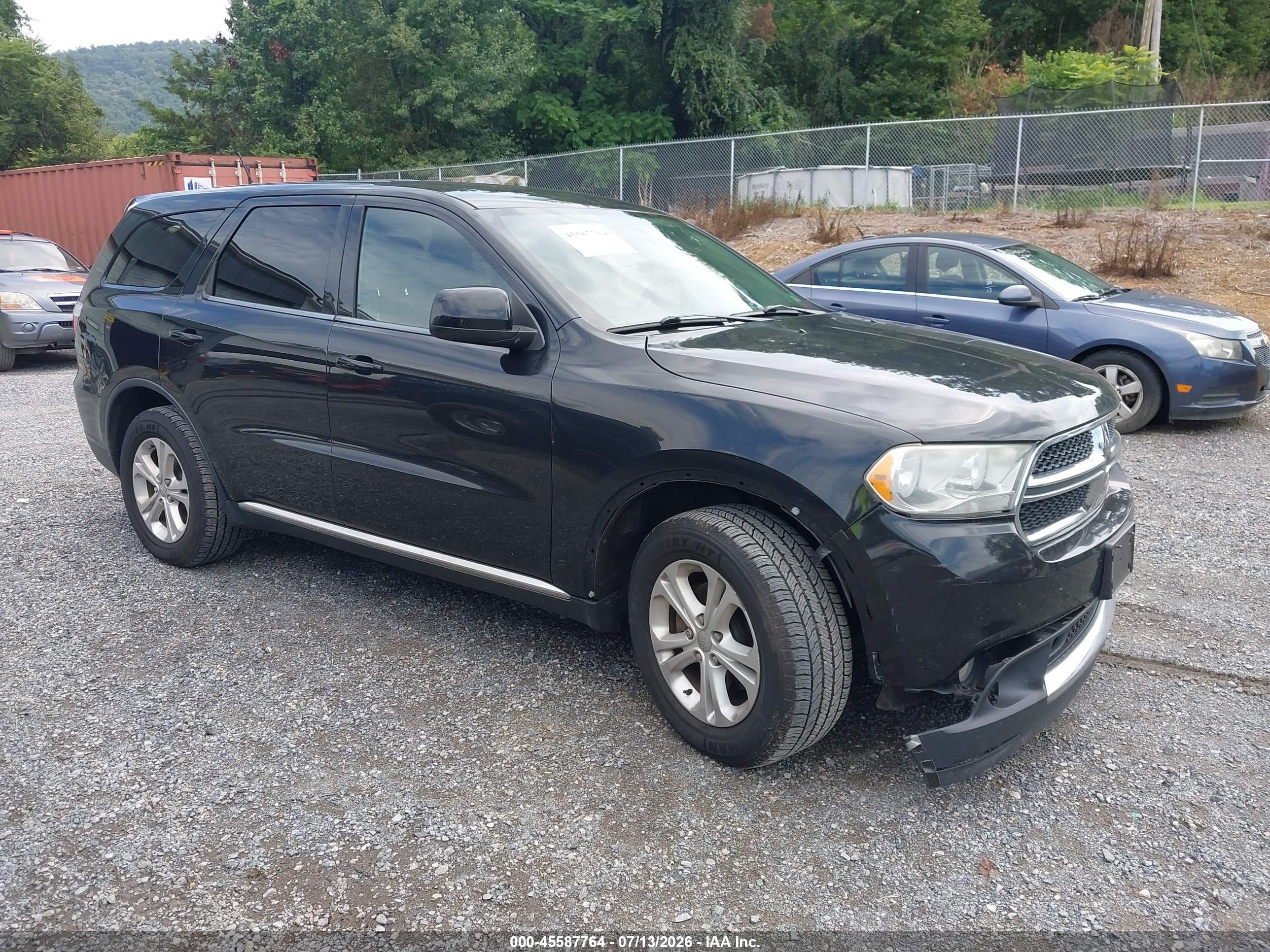 2013 Dodge Durango Sxt Черный vin: 1C4RDJAG4DC681507