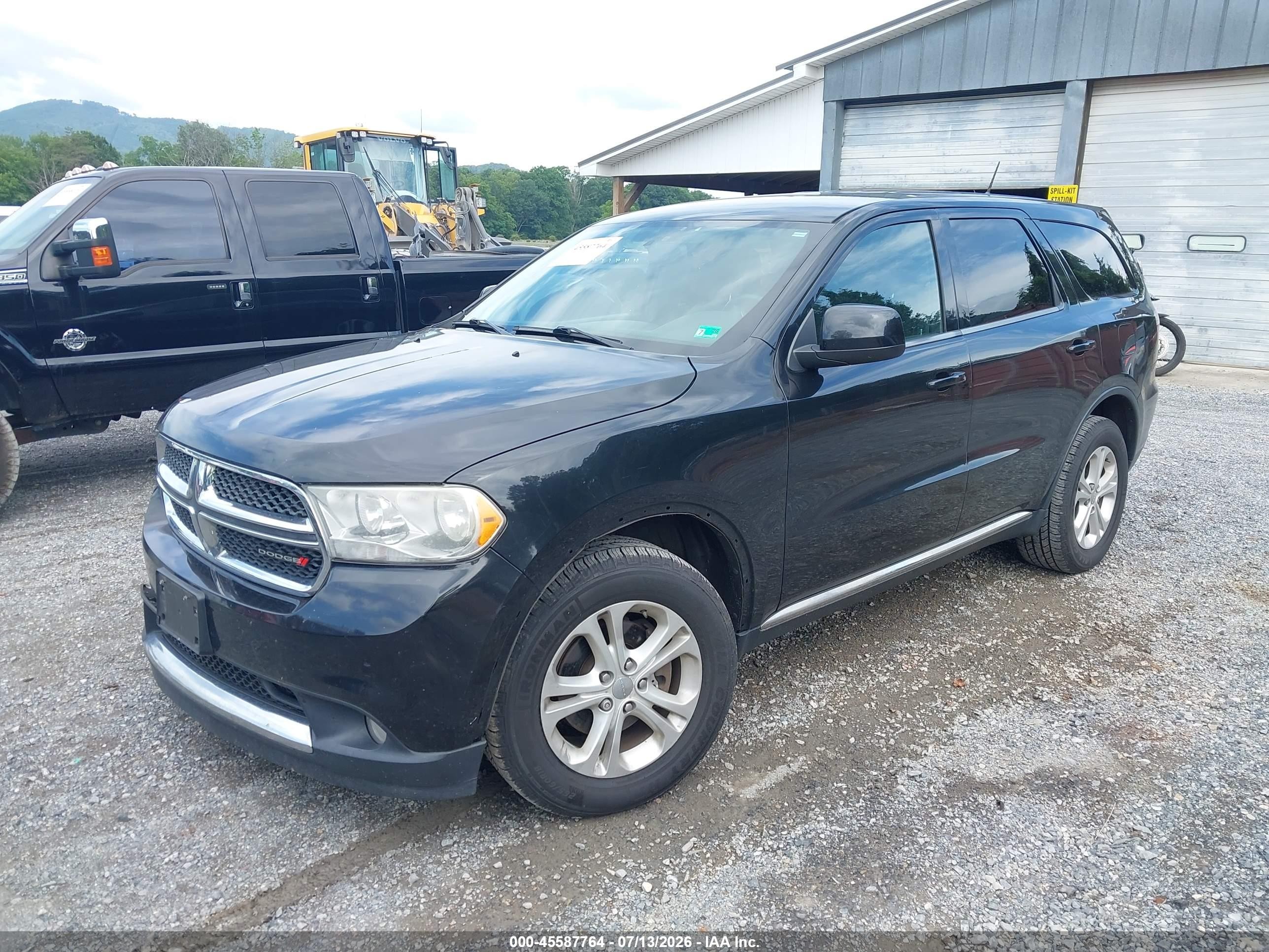 2013 Dodge Durango Sxt Black vin: 1C4RDJAG4DC681507