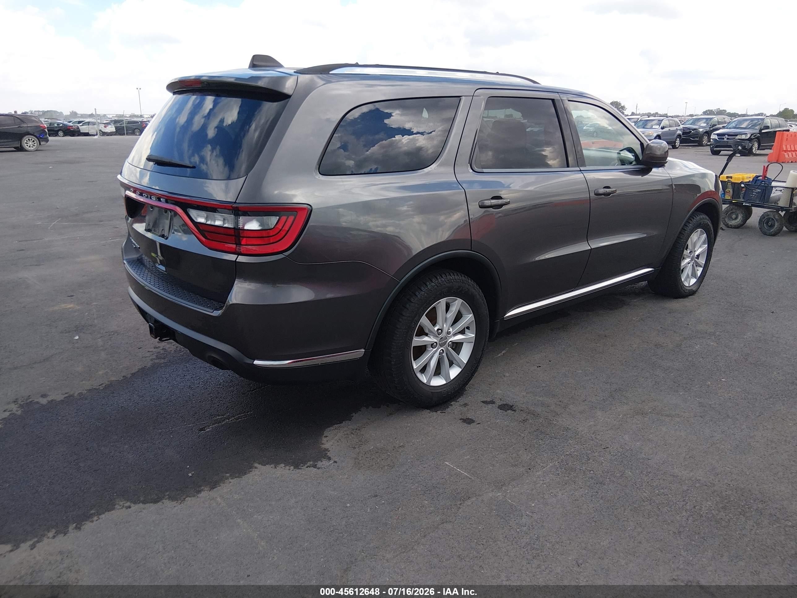 2014 Dodge Durango Sxt Серый vin: 1C4RDJAG4EC296000