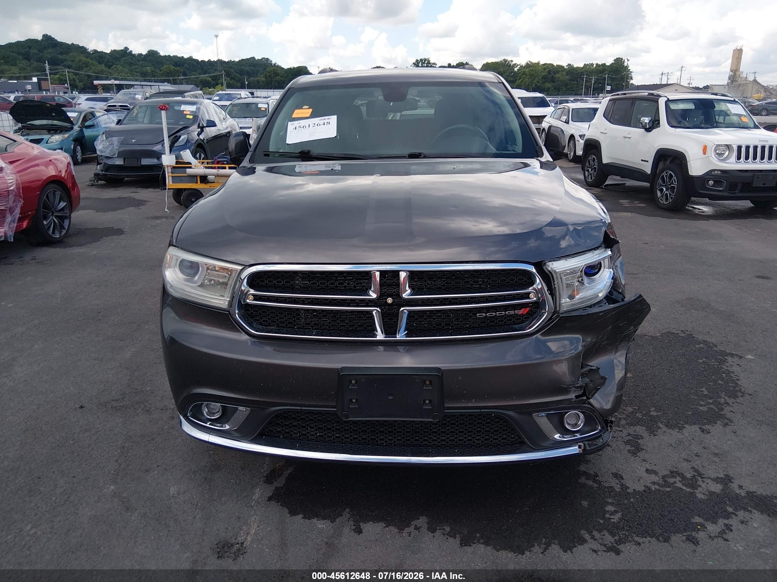 2014 Dodge Durango Sxt Серый vin: 1C4RDJAG4EC296000