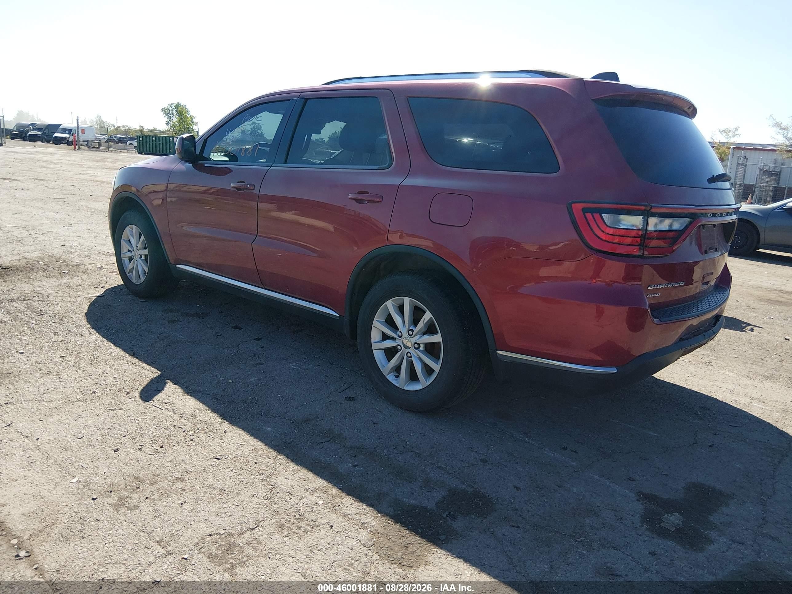 2014 Dodge Durango Sxt Burgundy vin: 1C4RDJAG4EC532788