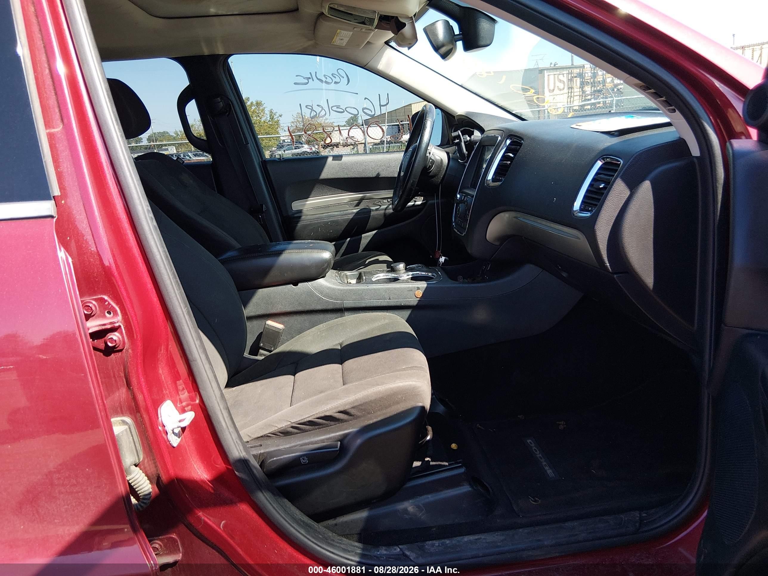 2014 Dodge Durango Sxt Burgundy vin: 1C4RDJAG4EC532788