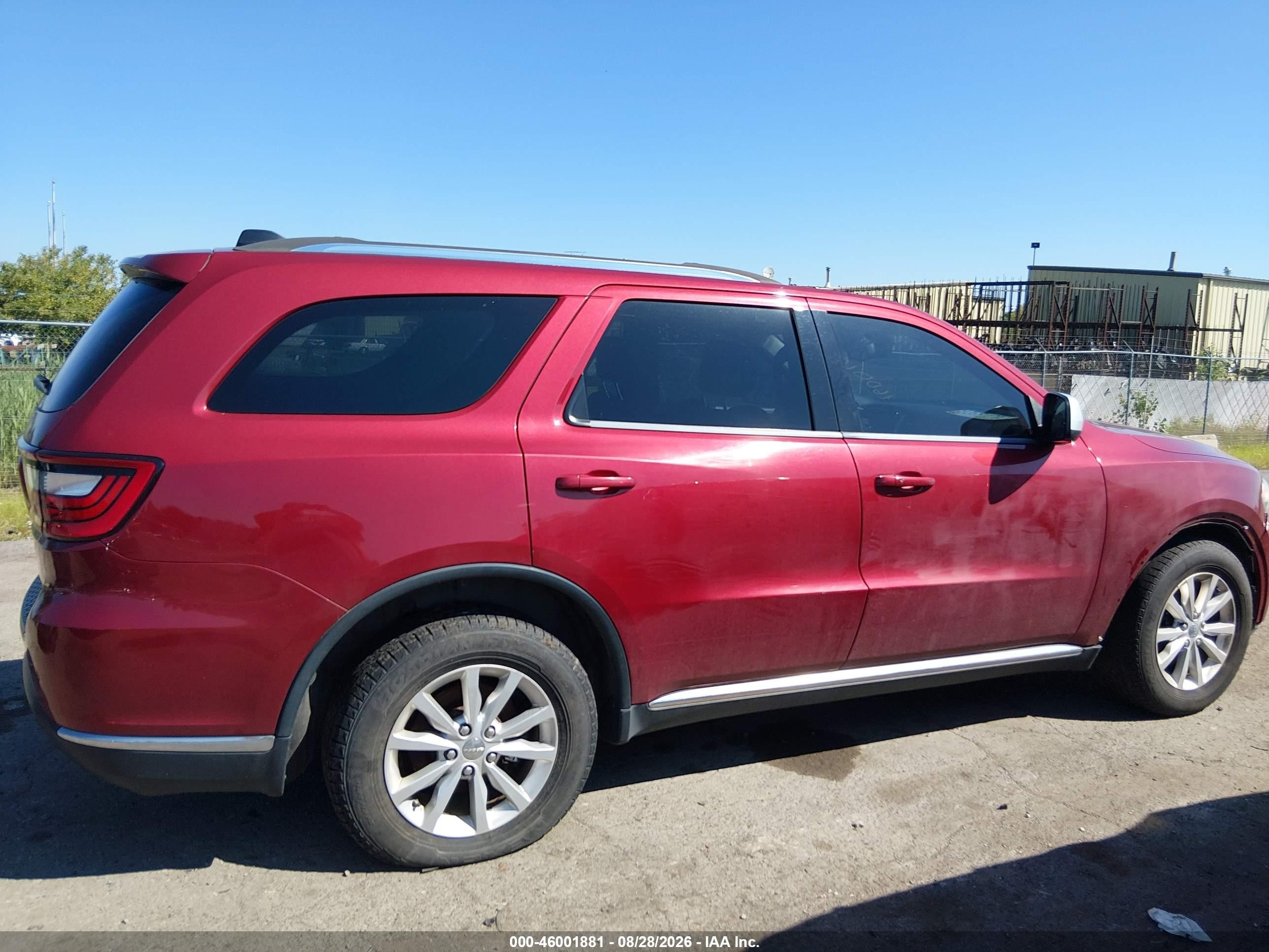 2014 Dodge Durango Sxt Burgundy vin: 1C4RDJAG4EC532788